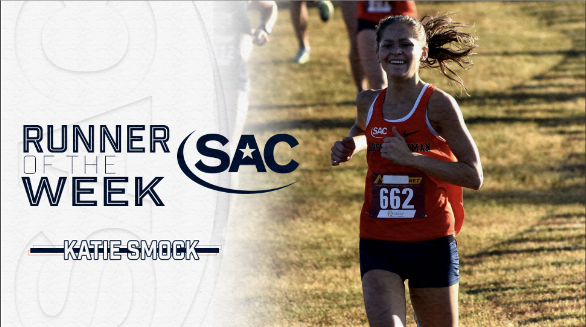 Katie Smock Earns SAC Runner of the Week Honors After 1st Place Finish