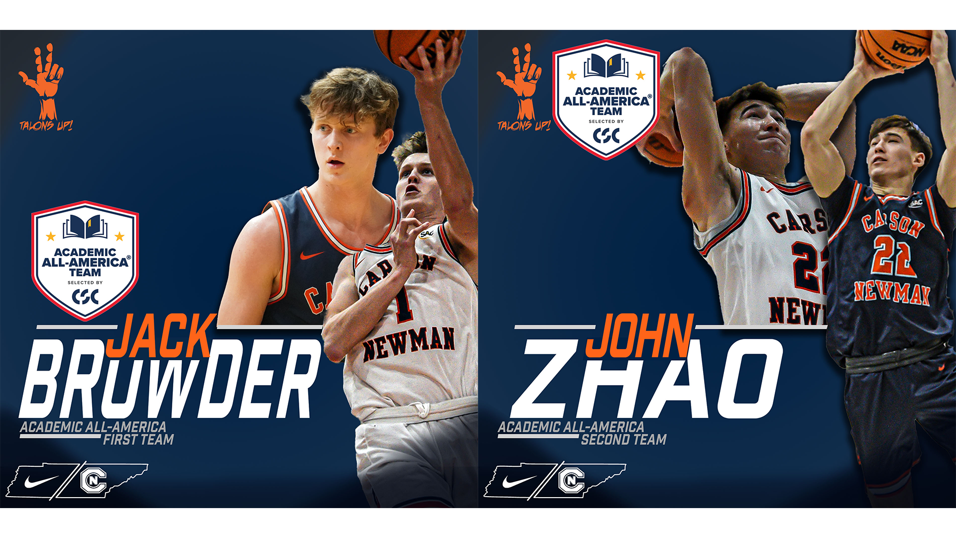 Browder, Zhao named CSC Academic All-Americans