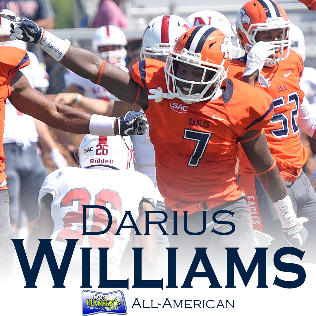 Williams becomes C-N football's 122nd All-American