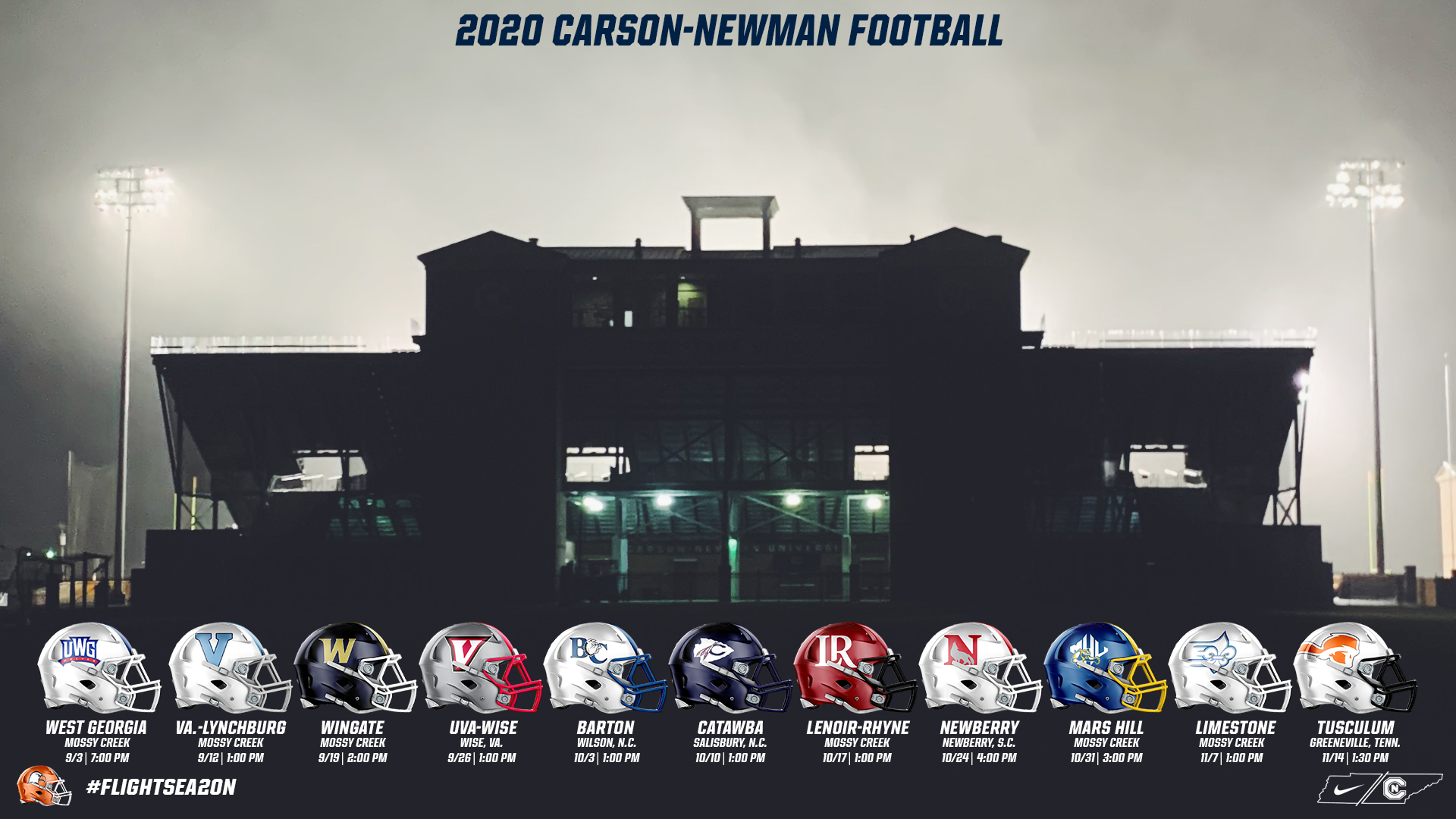Clowney unveils 2020 Carson-Newman football schedule