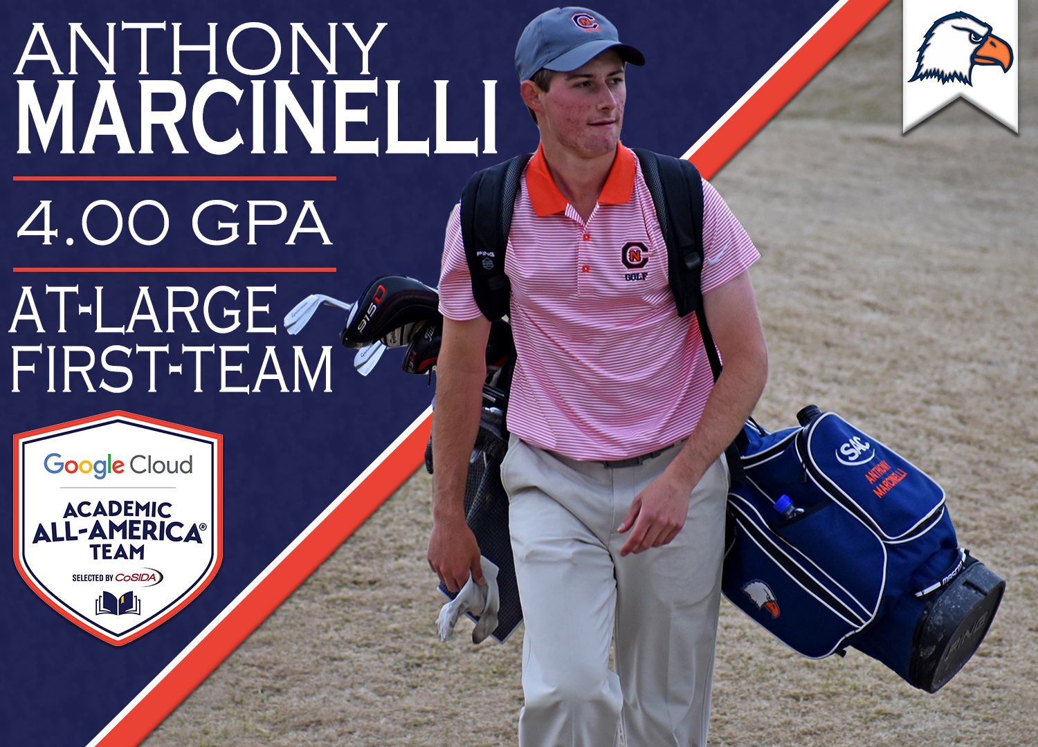 Marcinelli lauded first team Academic All-American