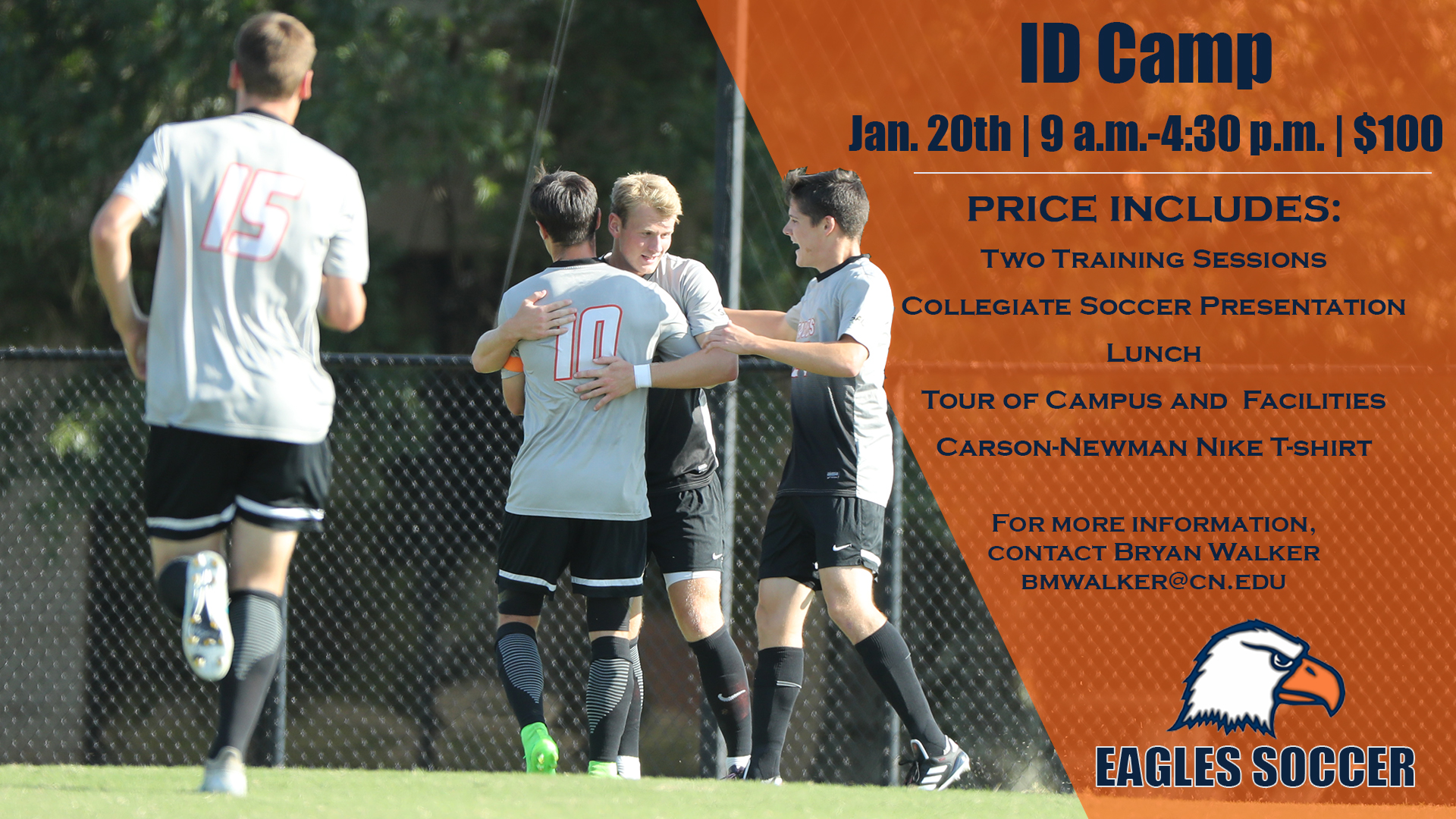 Men's soccer ID Camp scheduled for January