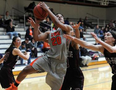 Kyle’s double-double leads Lady Eagles to 57-52 win over Bears