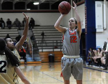 Late shutdown defense leads Lady Eagles to 57-50 win