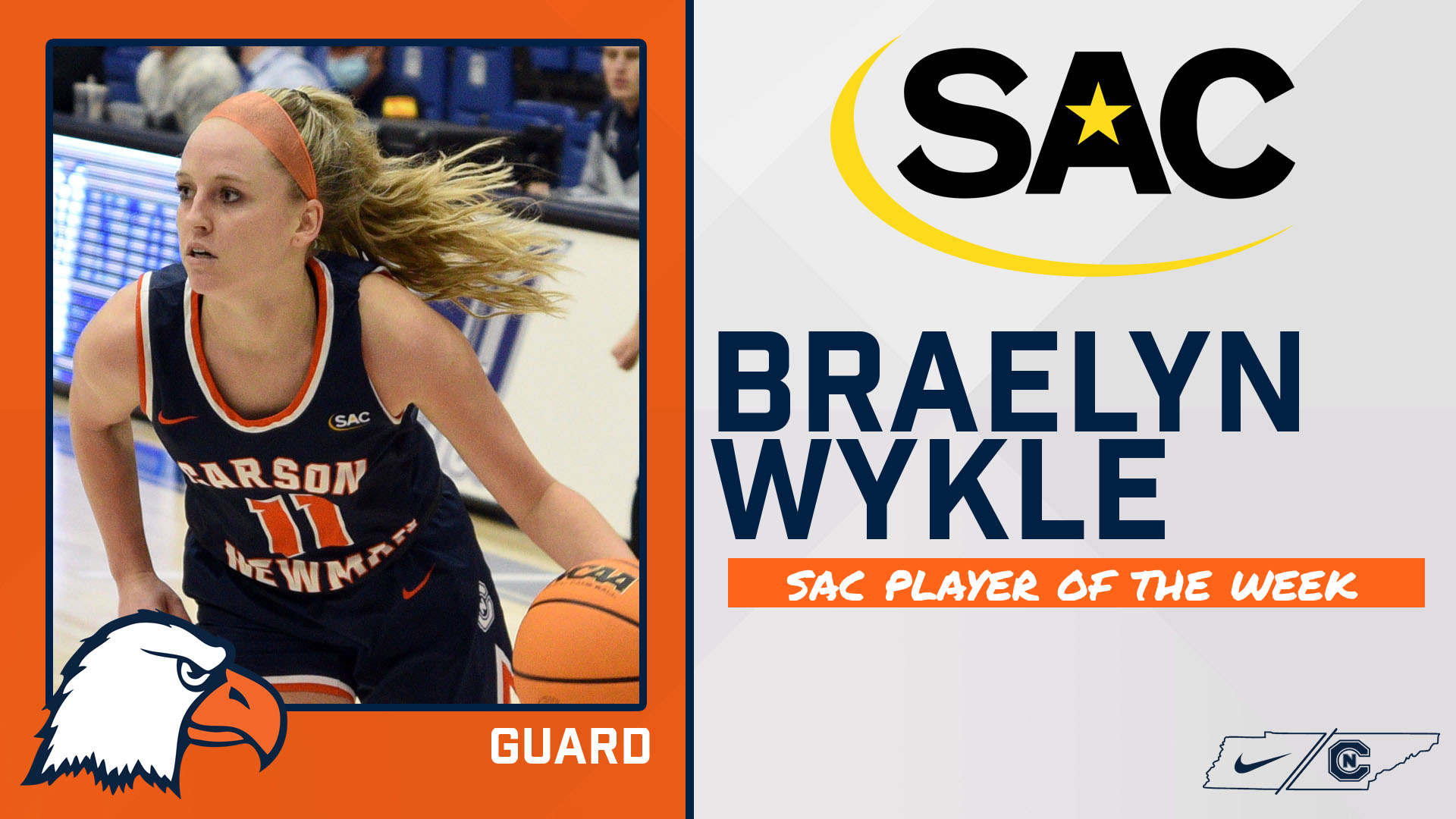 Wykle snares fifth career SAC Player of the Week