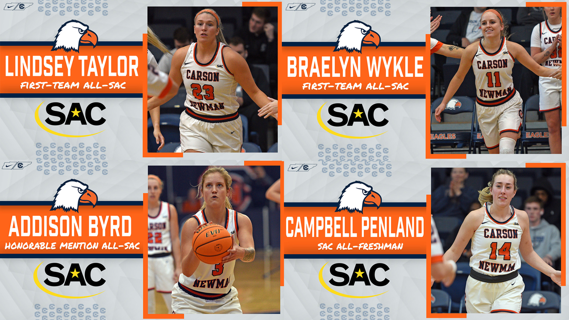Taylor and Wykle lead quartet on All-SAC rosters