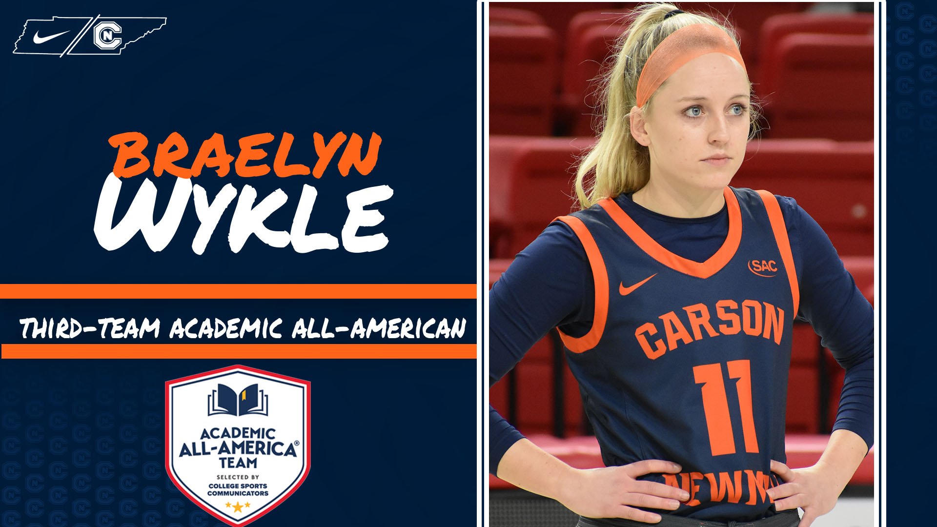 Wykle becomes two-time CSC Academic All-American