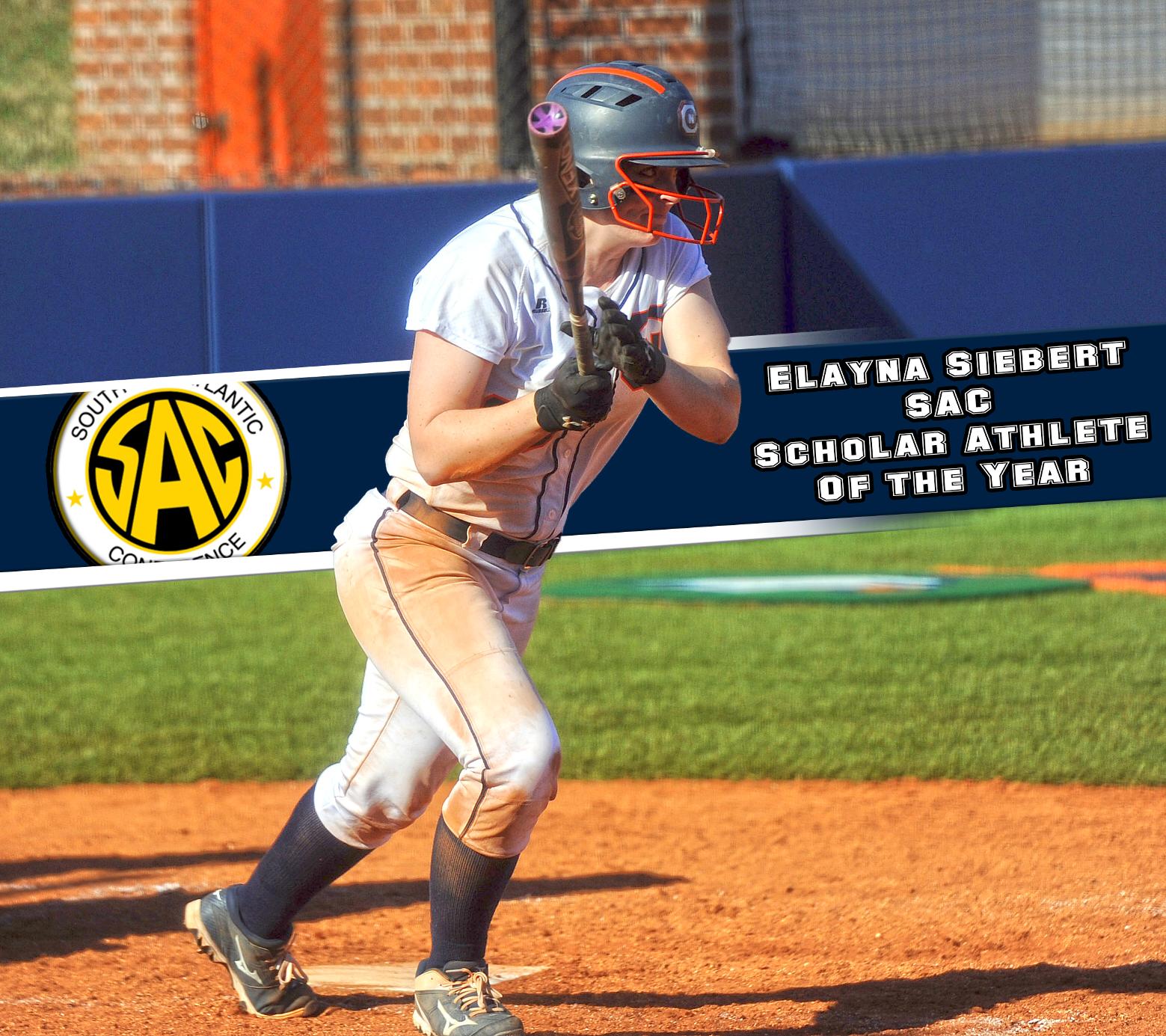 Siebert named South Atlantic Conference Scholar Athlete of the Year
