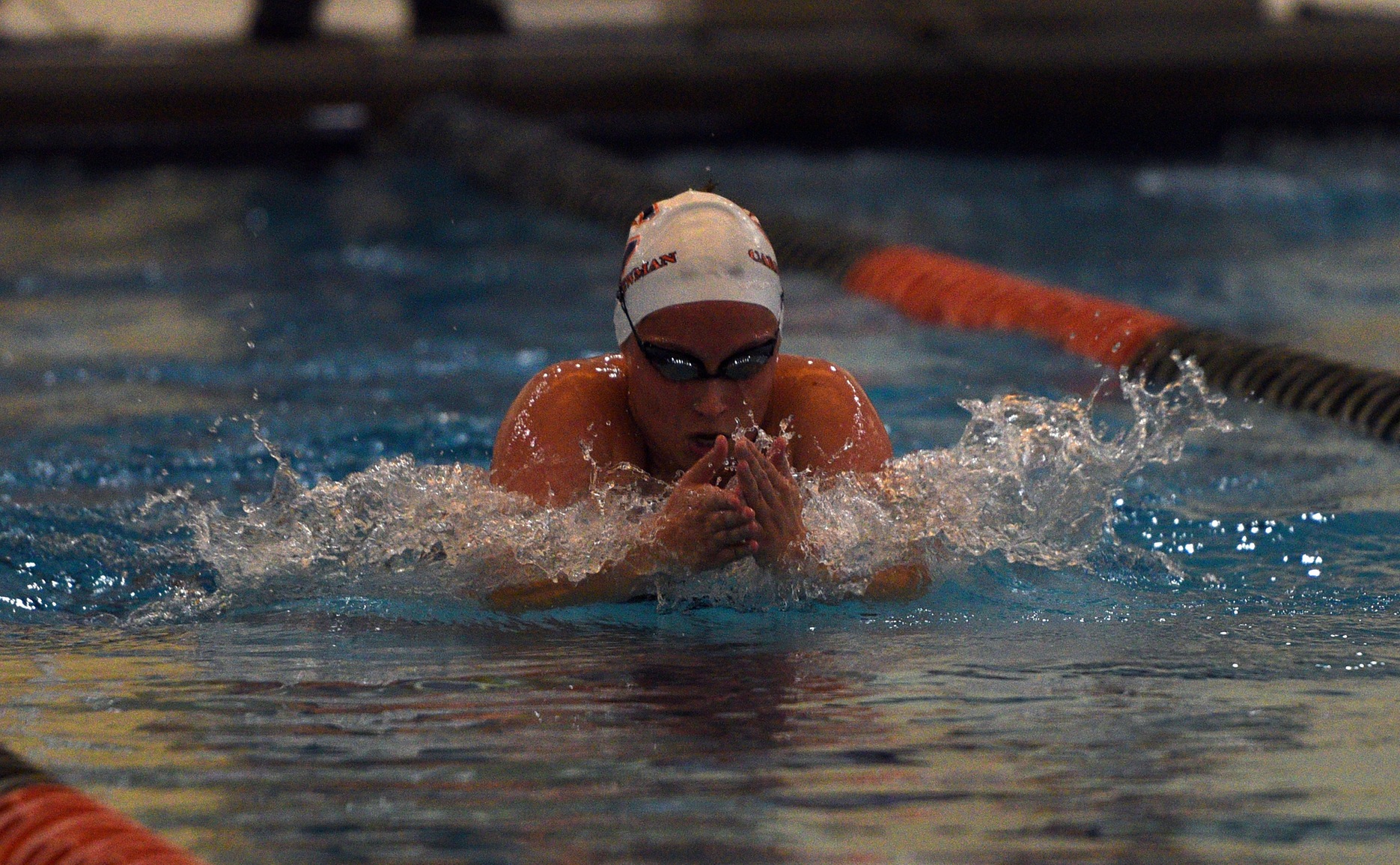 Blue team takes the series lead (4-3) after Carson-Newman swim's annual Blue v. Orange World Championships