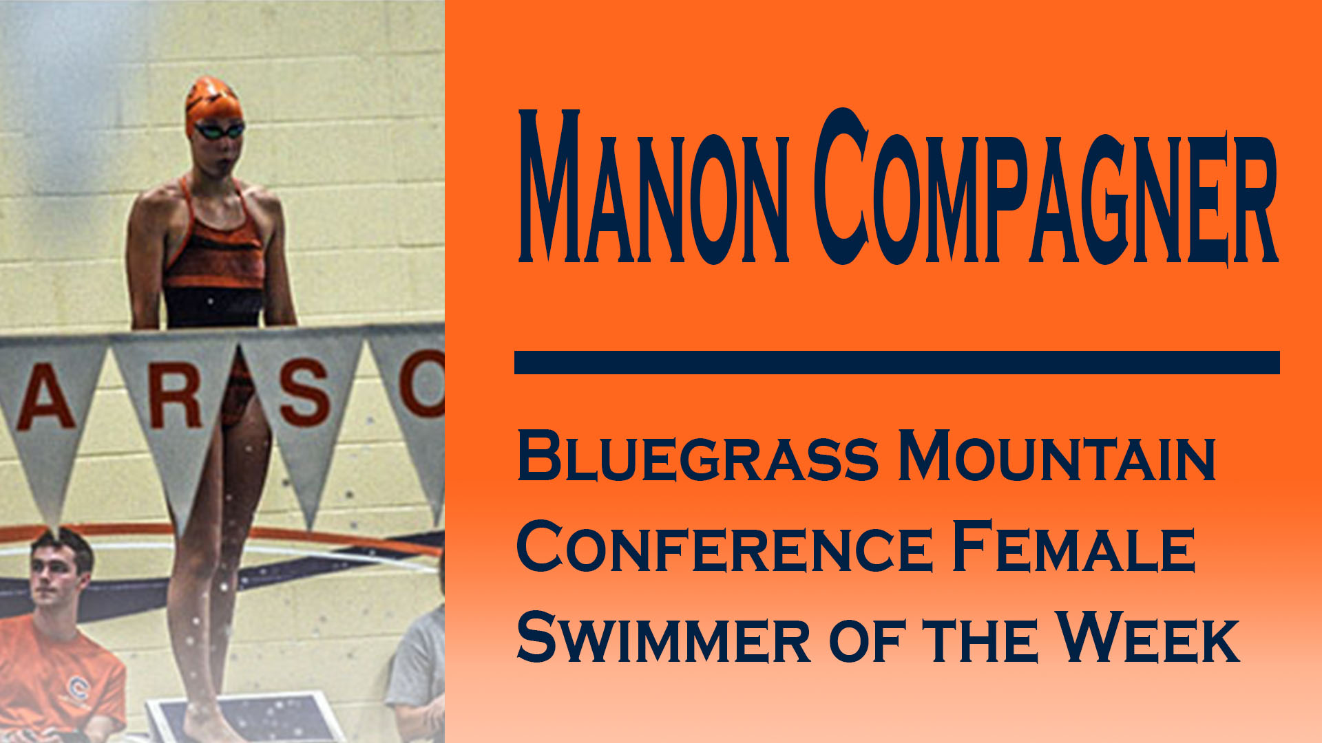 Compagner takes first BMC Female Swimmer of the Week Award