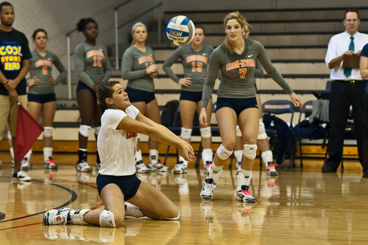 Eagle volleyball concludes season with senior day loss to Wingate