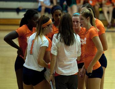 Competitive match sees volleyball fall in fifth sets