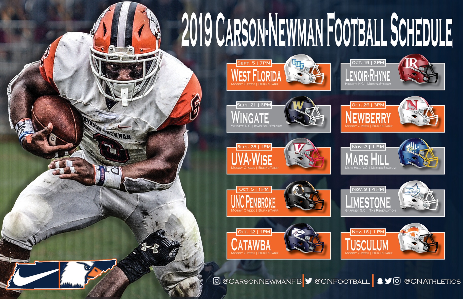 Promotions set, season tickets on sale for 2019 C-N football schedule  
