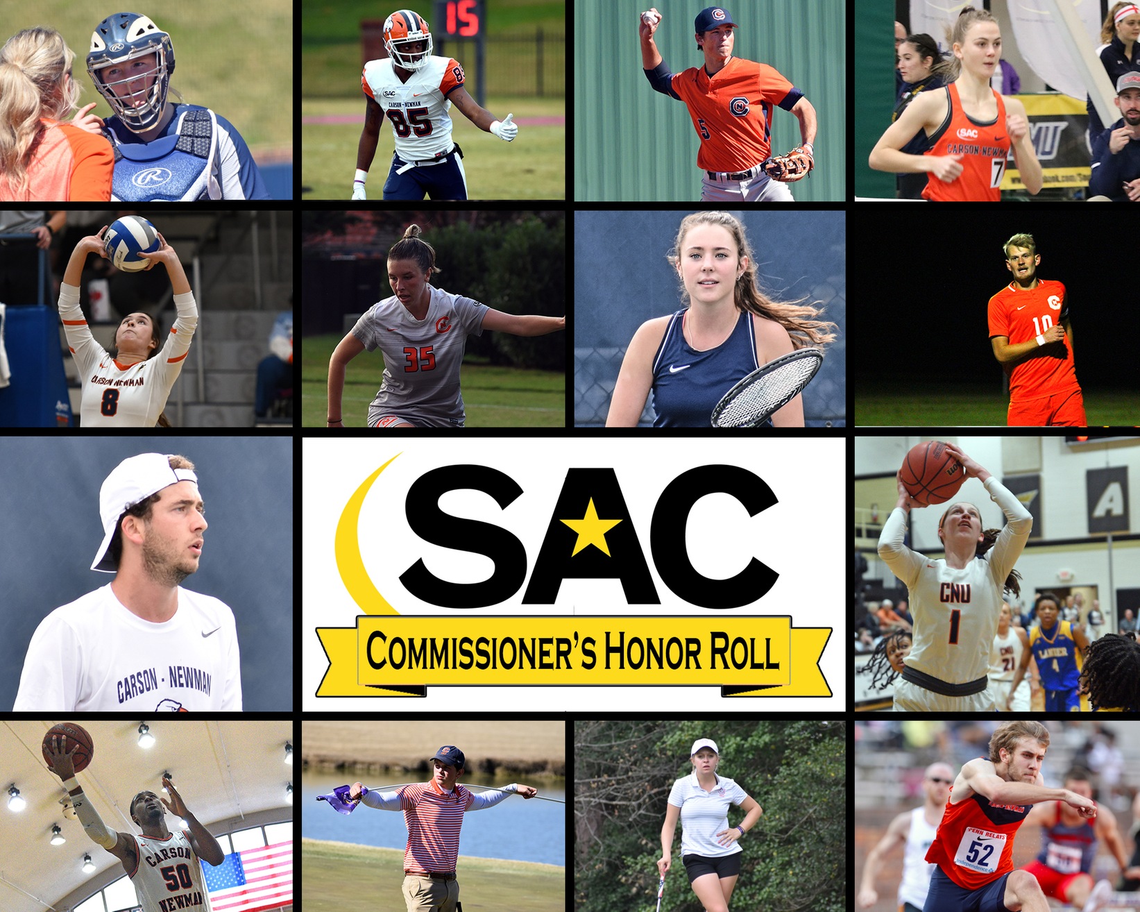 Carson-Newman places record 145 athletes on SAC Commissioner's Honor Roll