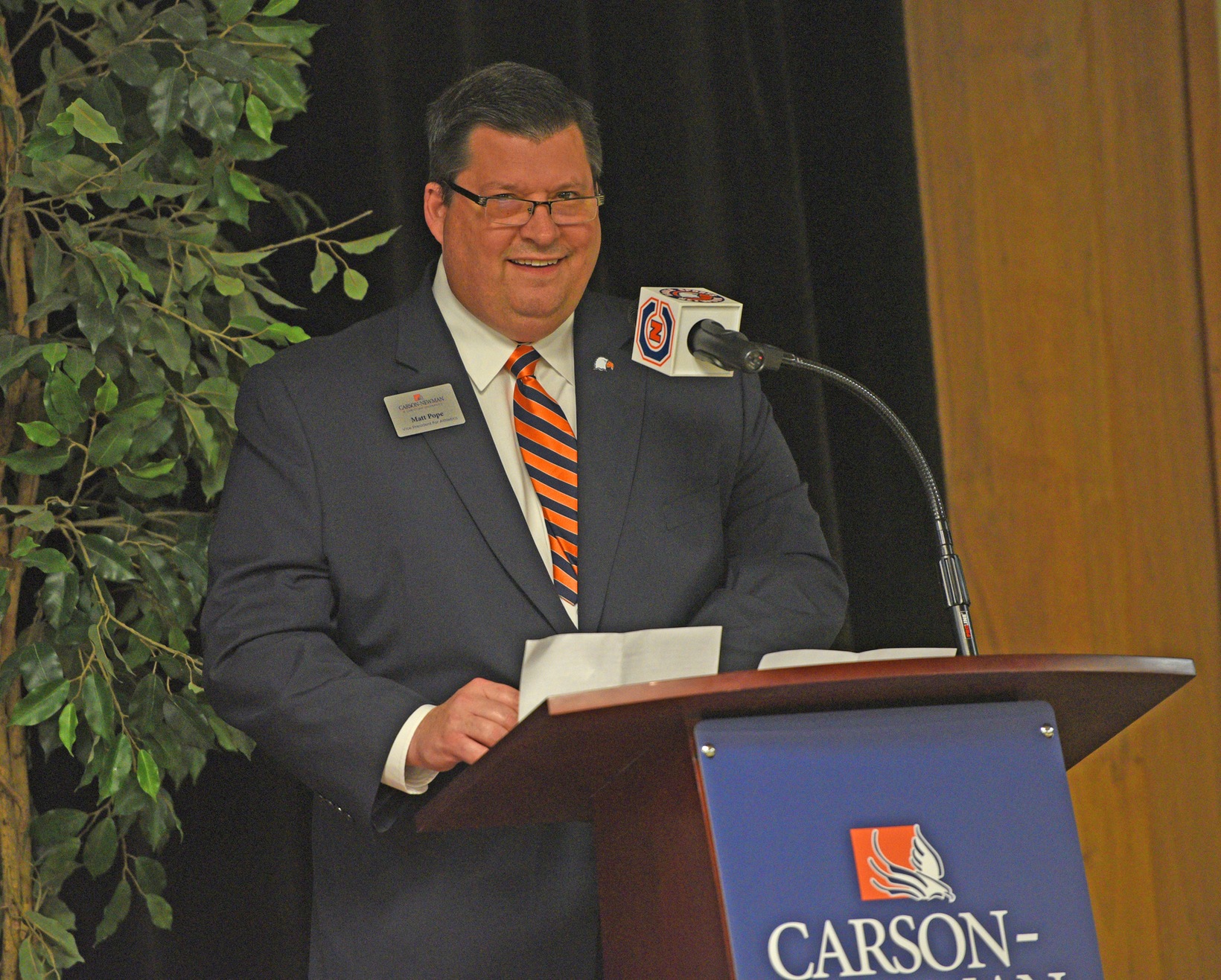 A letter from Carson-Newman Vice President for Athletics Matthew Pope