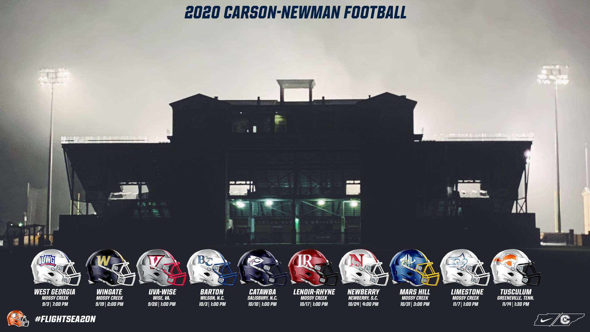 2020 Carson-Newman Football Schedule Updated