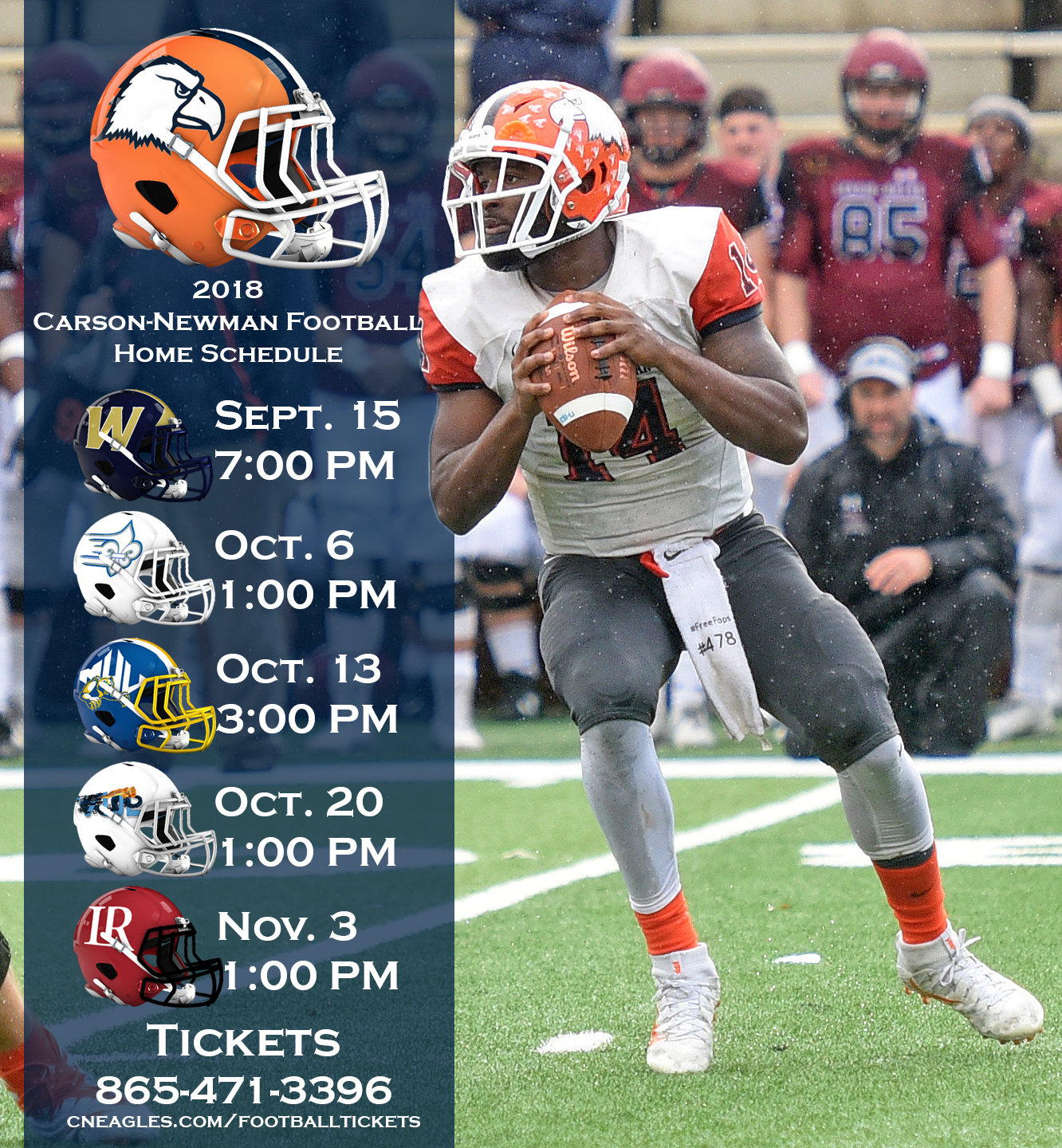 Season tickets on sale for 2018 Carson-Newman football schedule