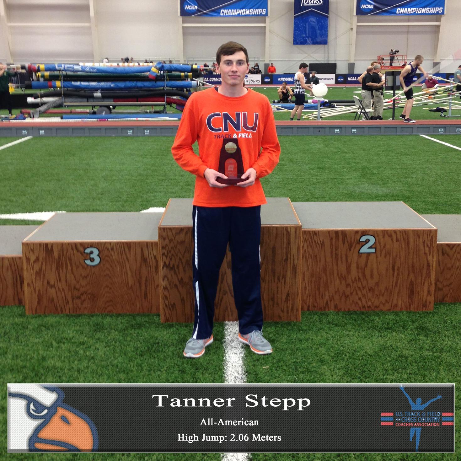 Stepp garners All-American Honors following Indoor Championships showing