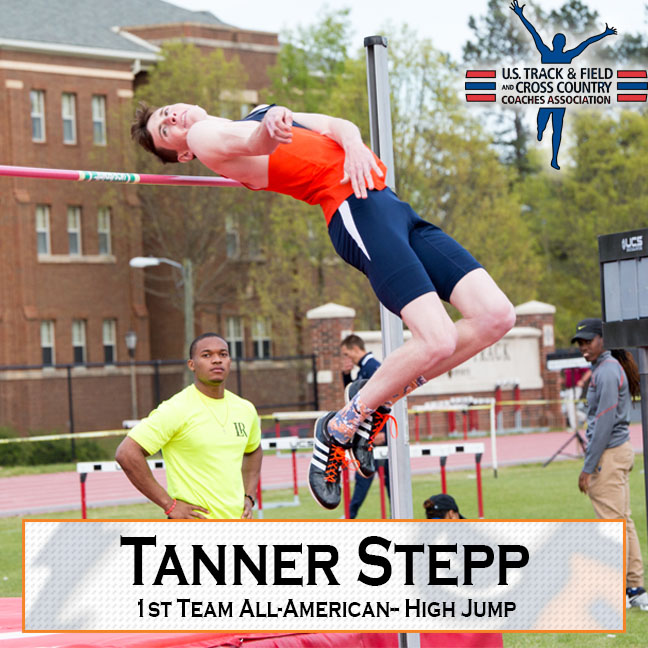 Stepp reels in a fourth-career All-American finish in day two of the Outdoor Championships