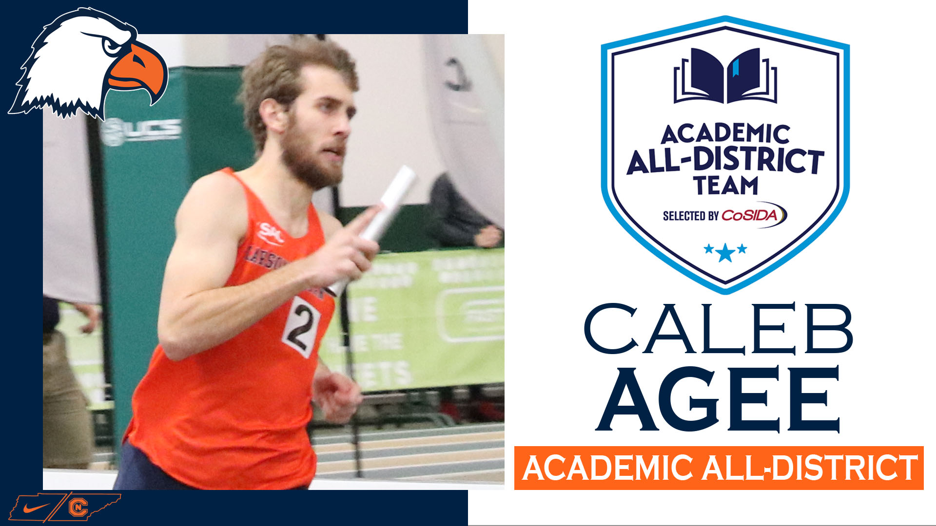Agee awarded CoSIDA Academic All-District