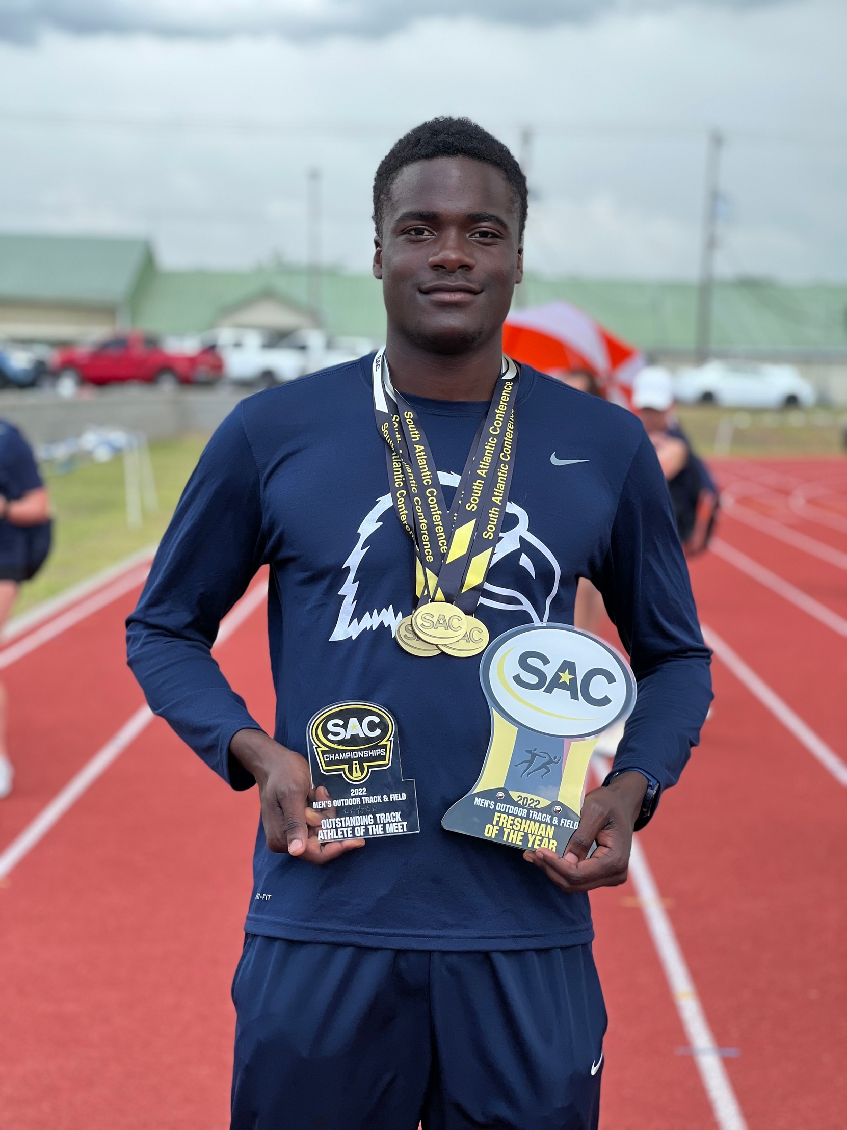 Charamba named Freshman of the Year on final day of SAC Championships