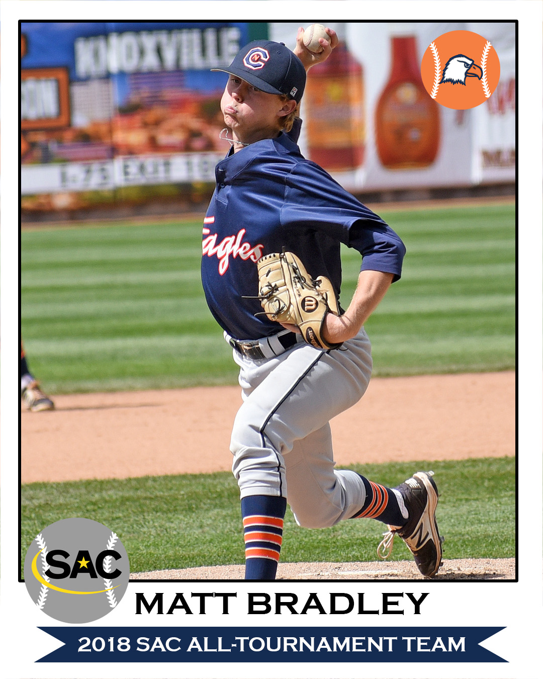 Bradley named to SAC Baseball All-Tournament Team