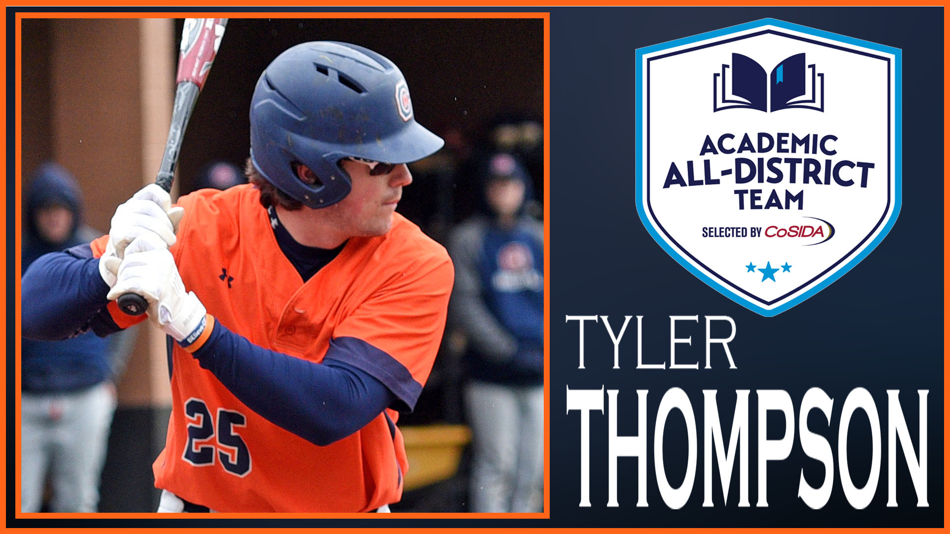 Thompson joins lineage of CoSIDA Academic All-District honorees