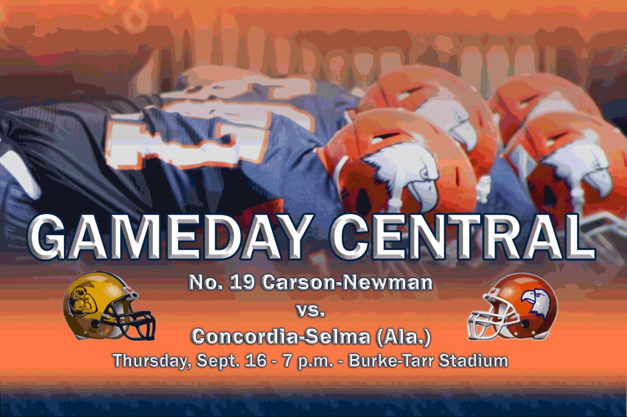 Gameday Central/Video Webcast: Concordia Hornets at No. 19 Carson-Newman Eagles