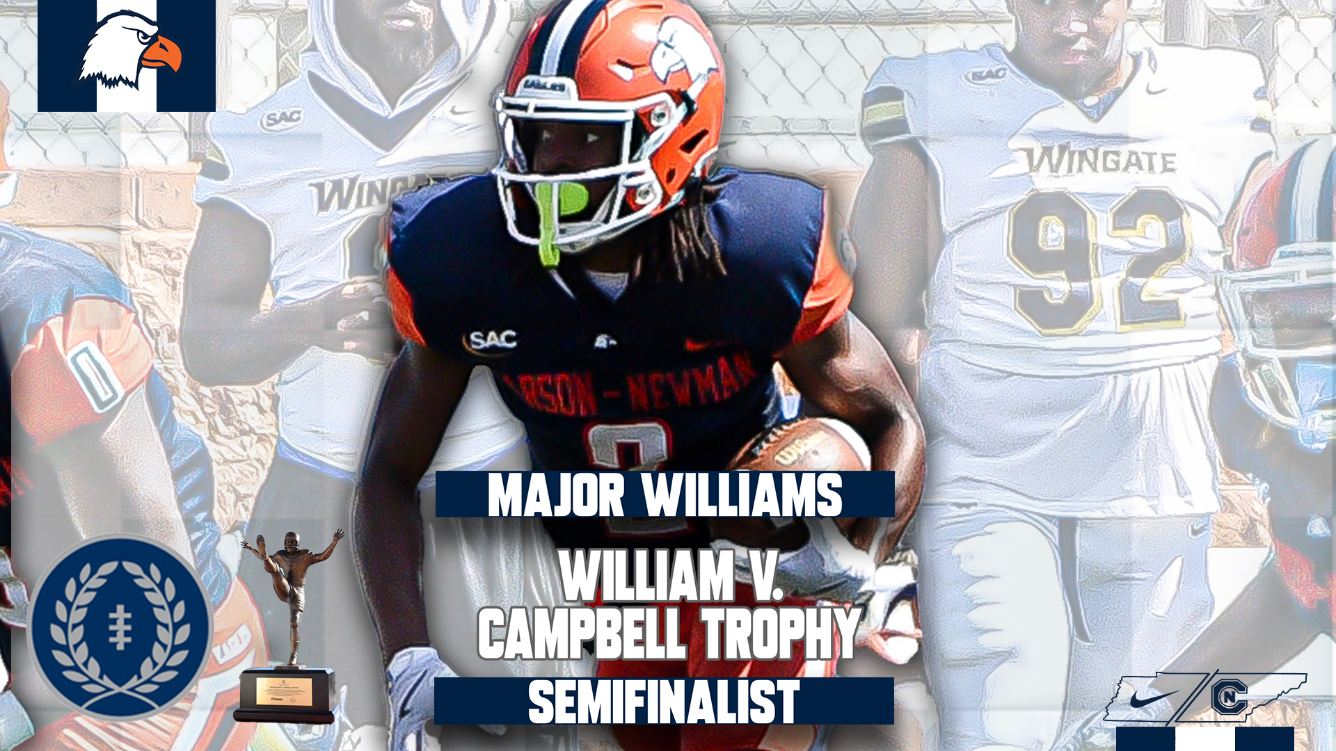 Williams tabbed as semifinalist for NFF’s prestigious William V. Campbell Trophy