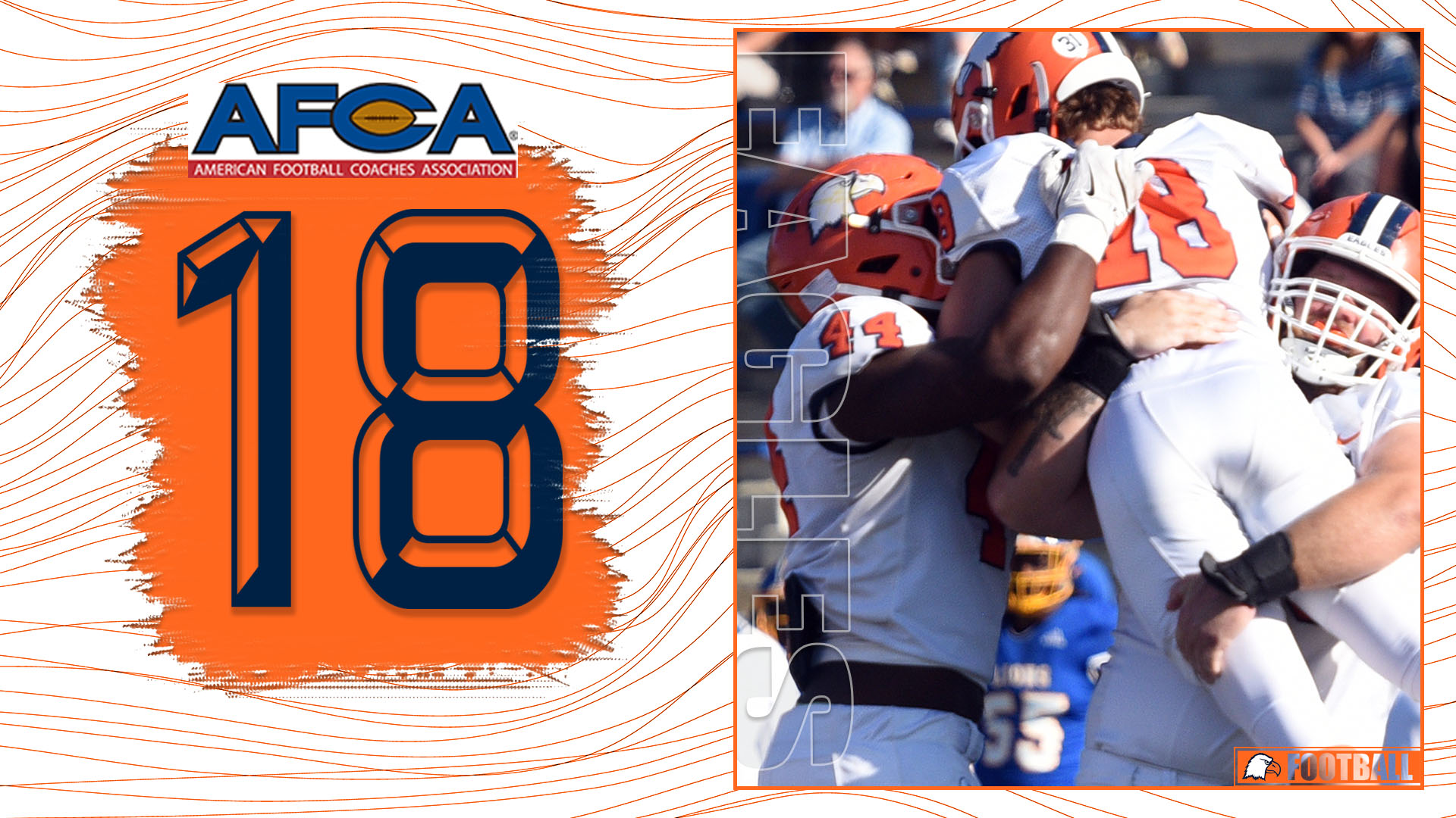 Eagles jump five spots in AFCA poll, stay level in D2Football poll