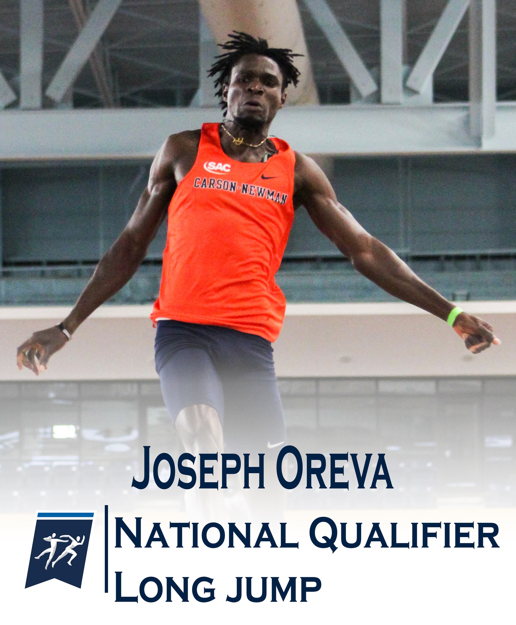 Joseph Oreva qualifies for NCAA D-II Indoor Championships