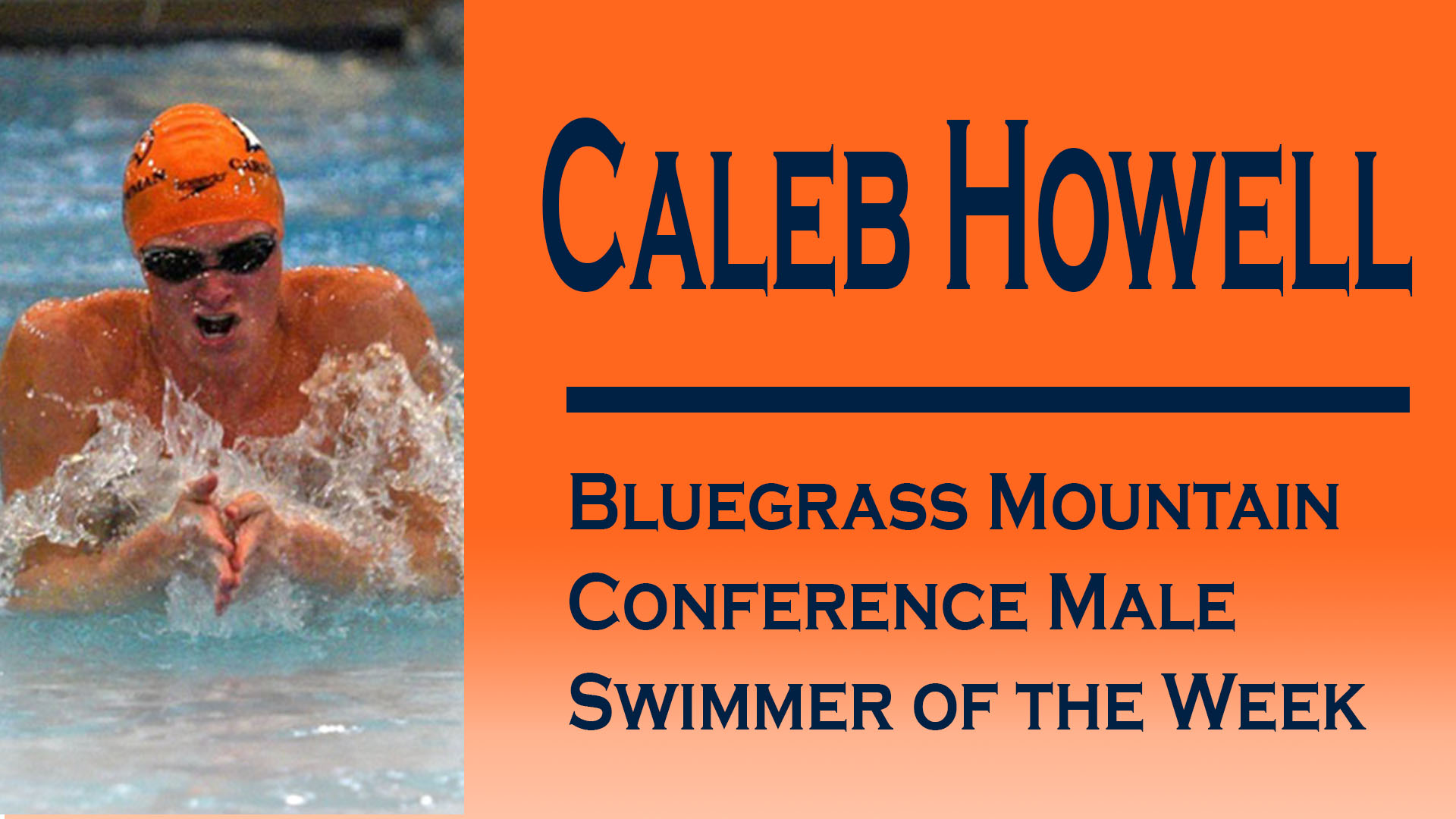 Howell Receives Third Bluegrass Mountain Conference Male Swimmer of the Week Award
