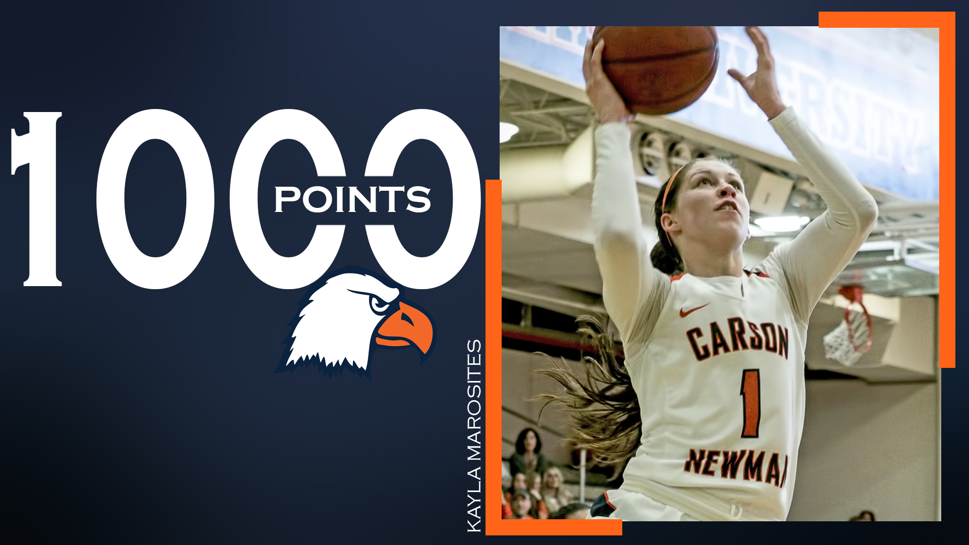 Marosites joins 1,000-point club as C-N falls late to Wingate
