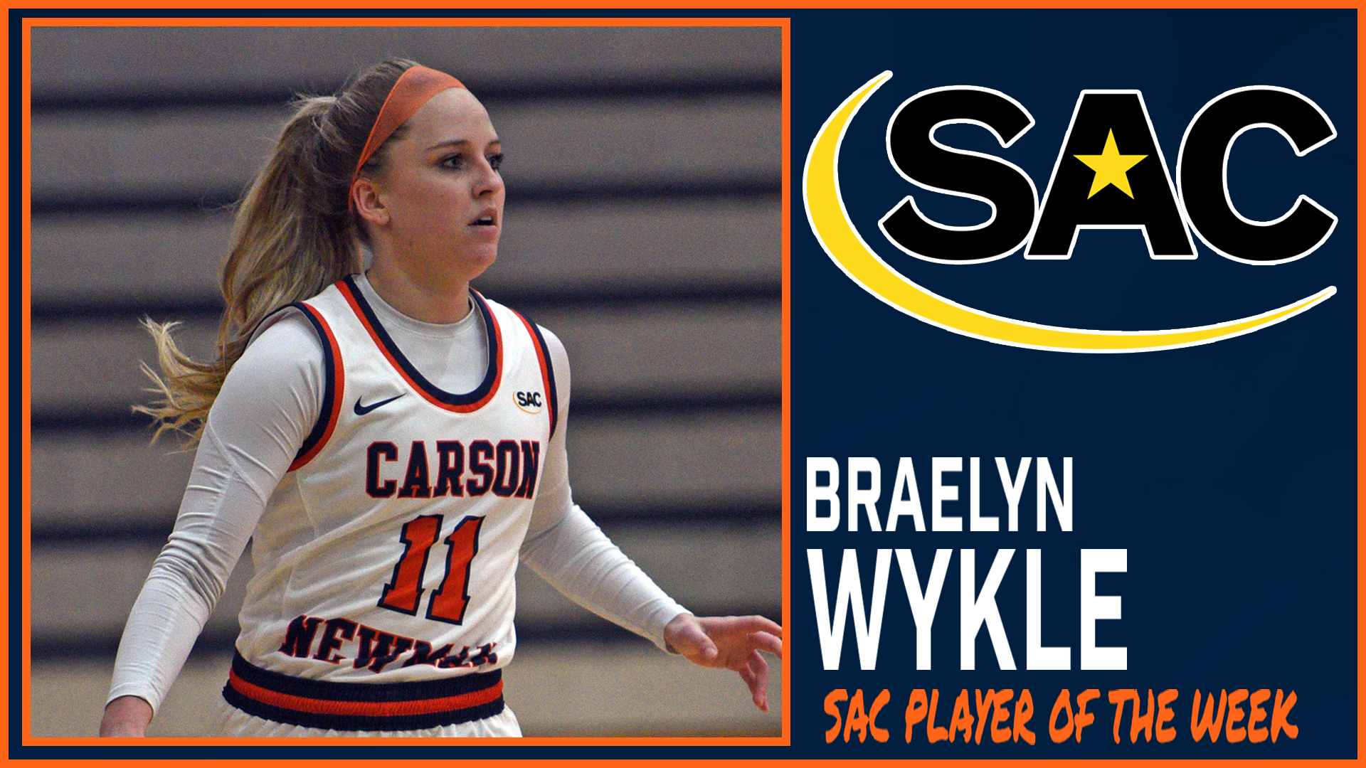 Wykle earns back-to-back SAC weekly plaudits