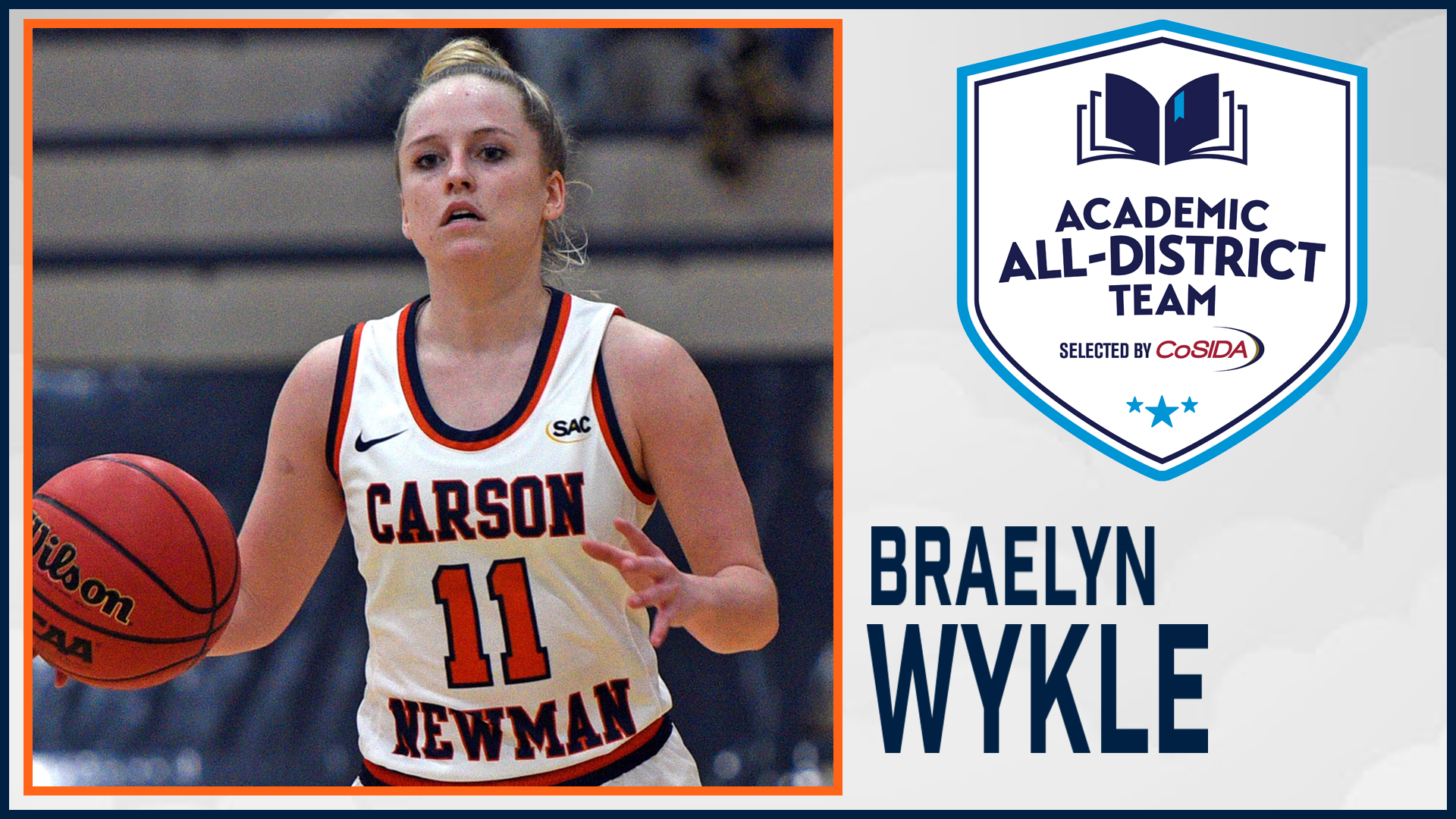 Wykle adds CoSIDA Academic All-District honor