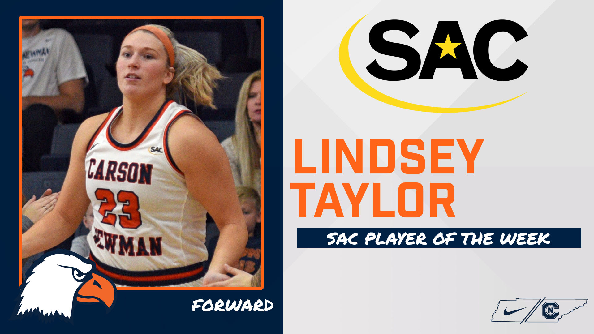 Taylor garners second SAC weekly recognition
