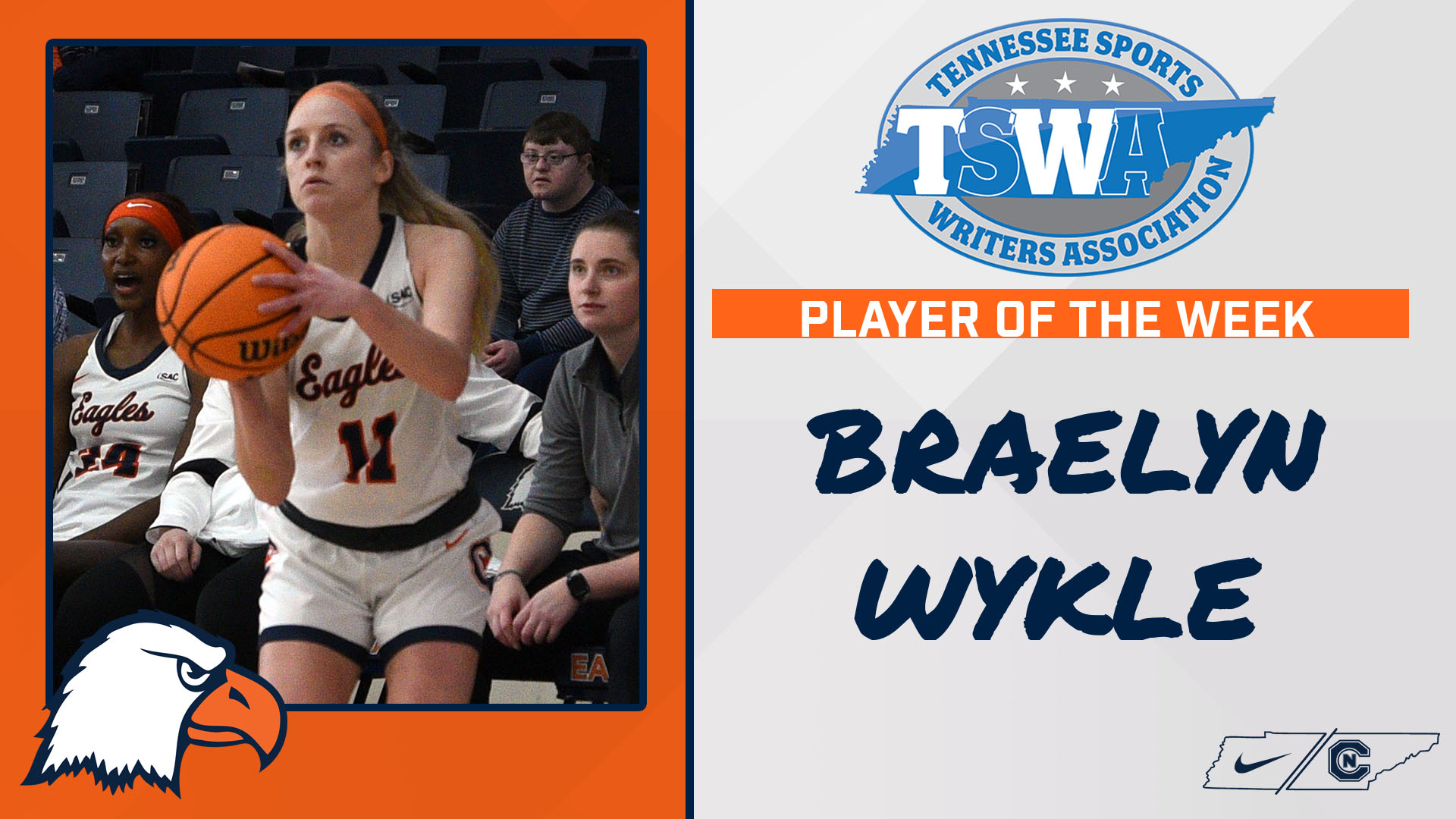 Wykle earns second consecutive TSWA weekly honor