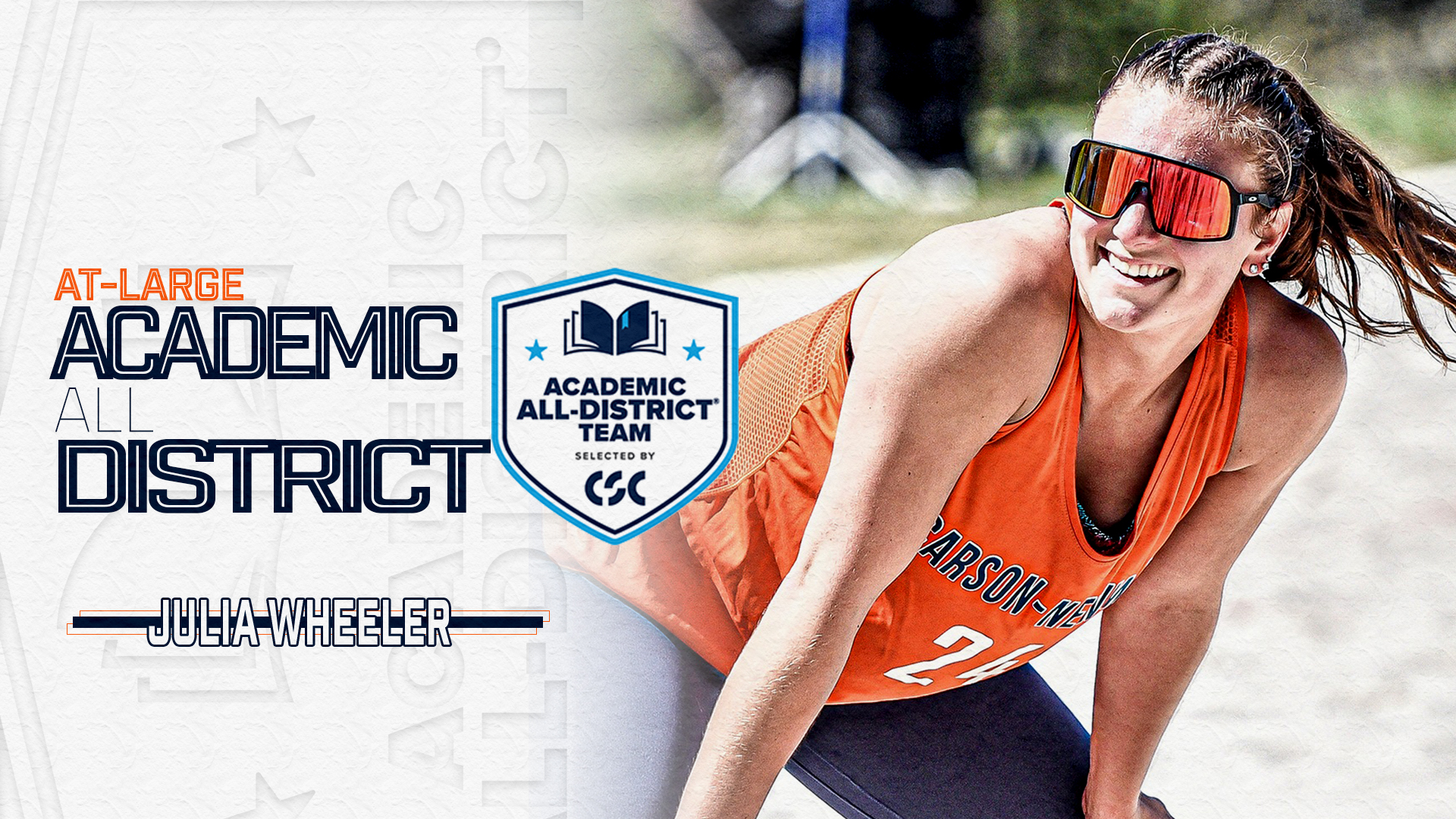 Quintet of beach volleyball players earns CSC Academic All-District At-Large honors
