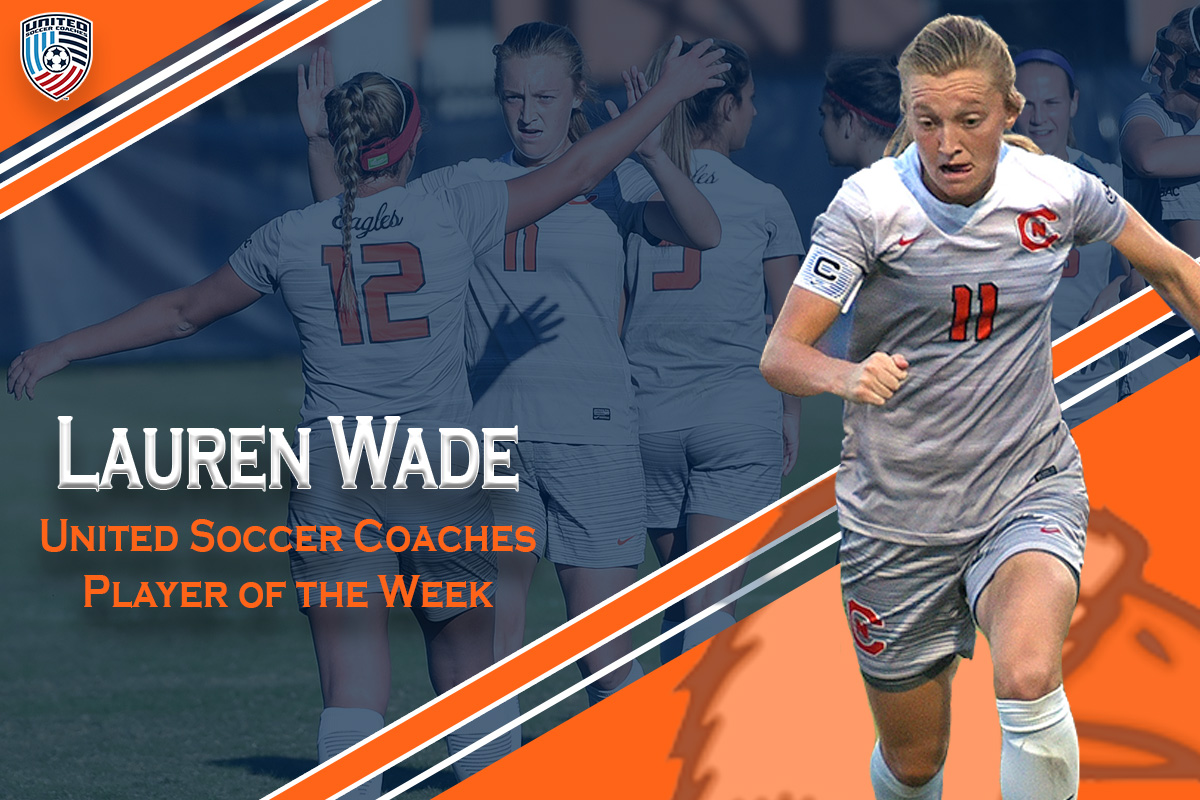 Wade earns national recognition after being awarded United Soccer Coaches POTW