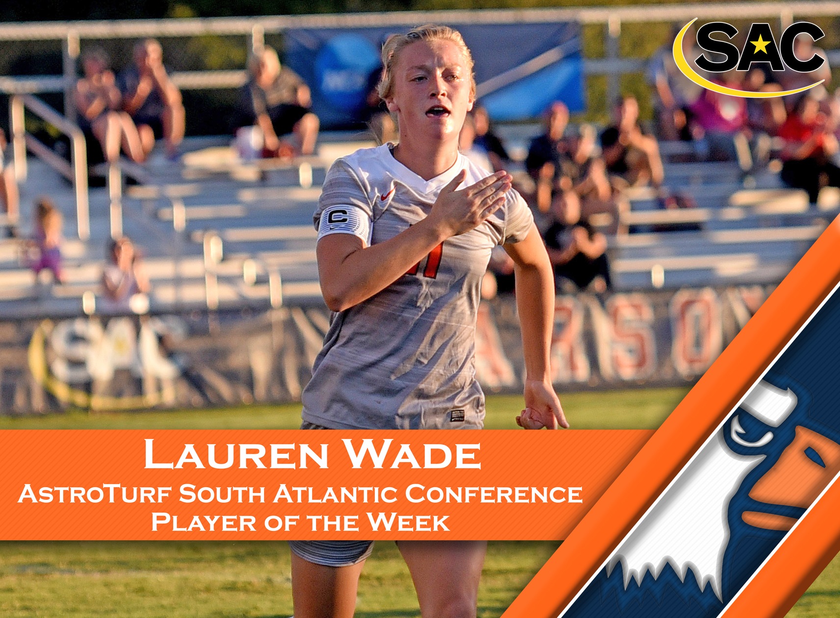 Wade earns Player of the Week honors following fifth-fastest hat trick in D2 history