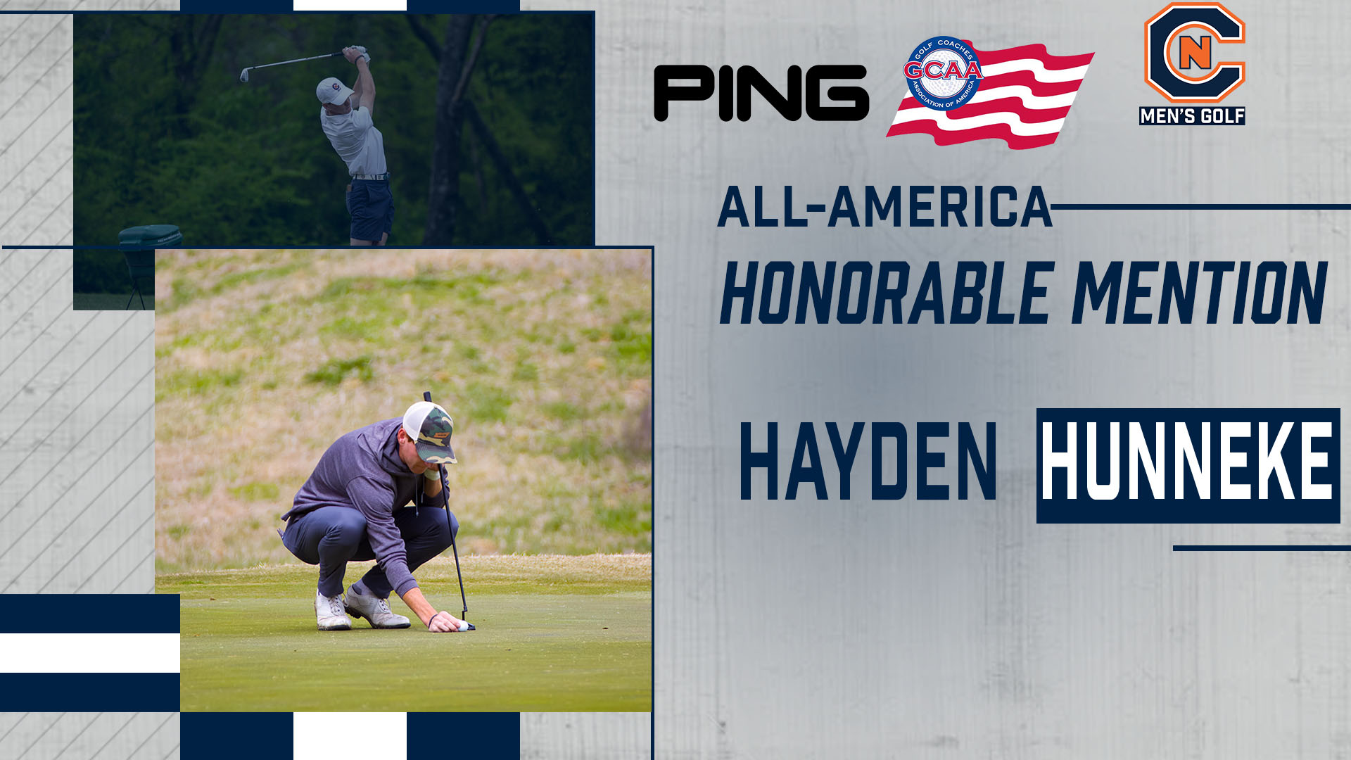Hunneke nets Ping All-America Honorable Mention honor
