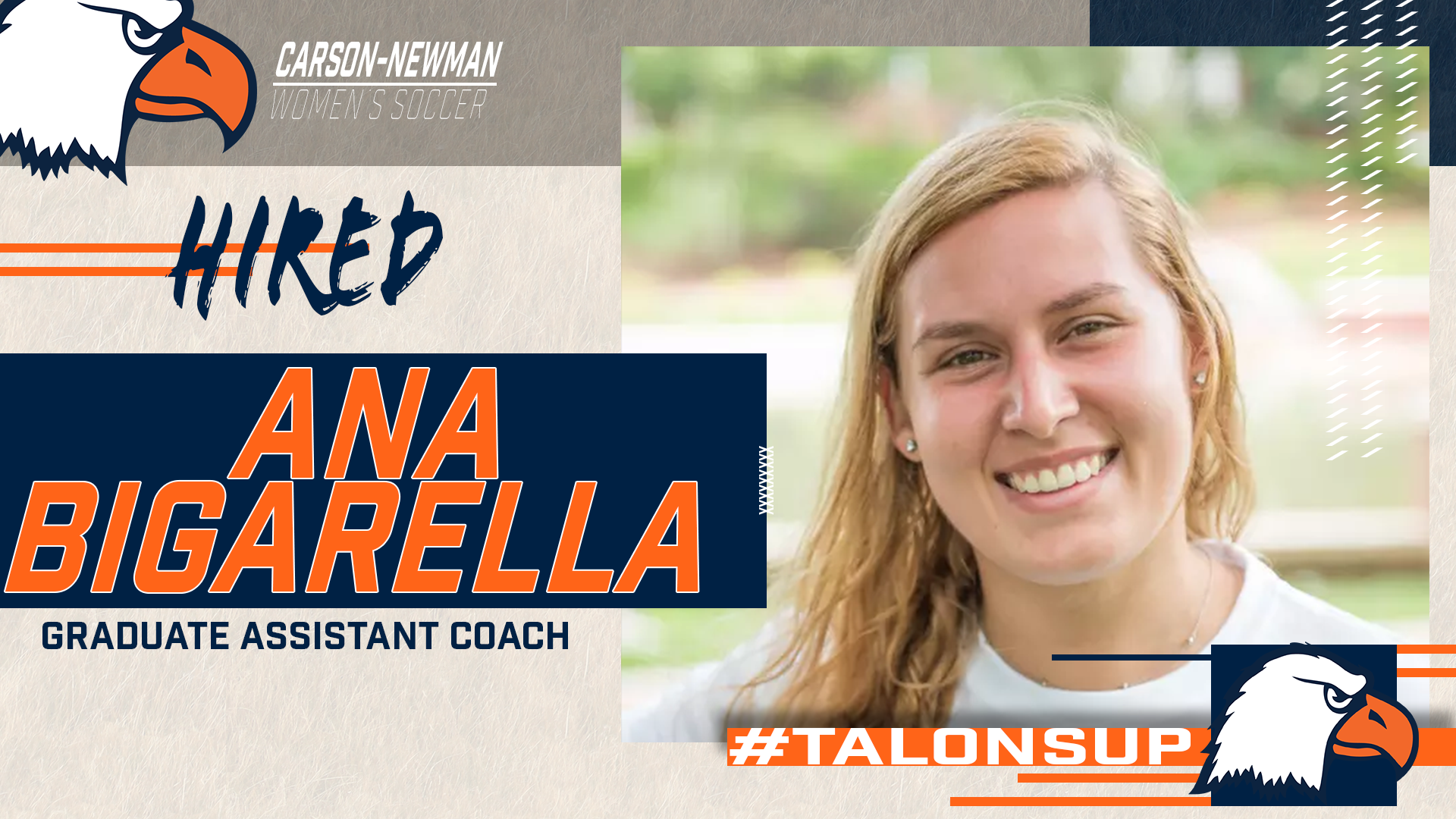 Bigarella joins women's soccer staff as graduate assistant