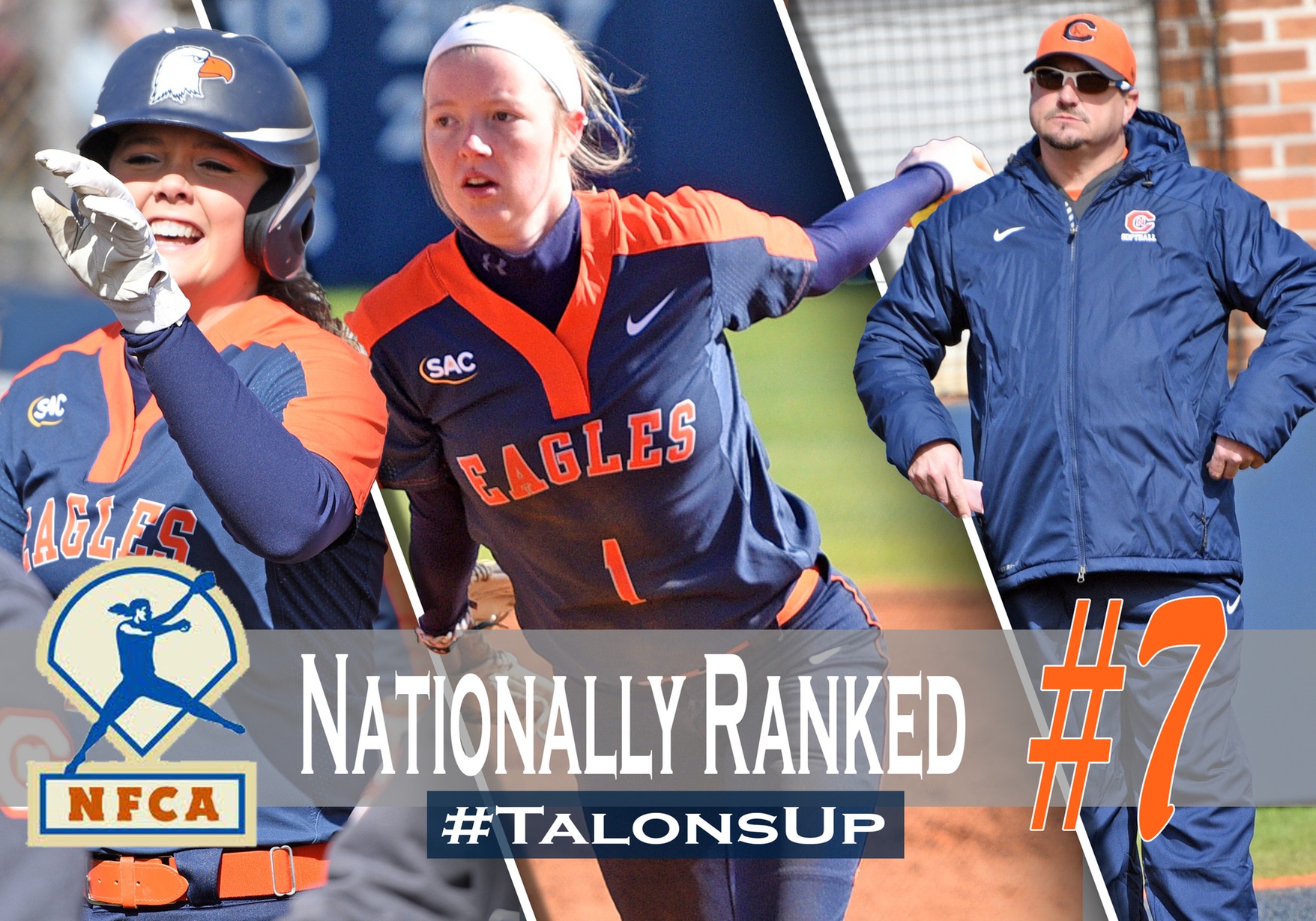 Eagles vault into NFCA Top 10, attain second highest NCAA ranking in program history