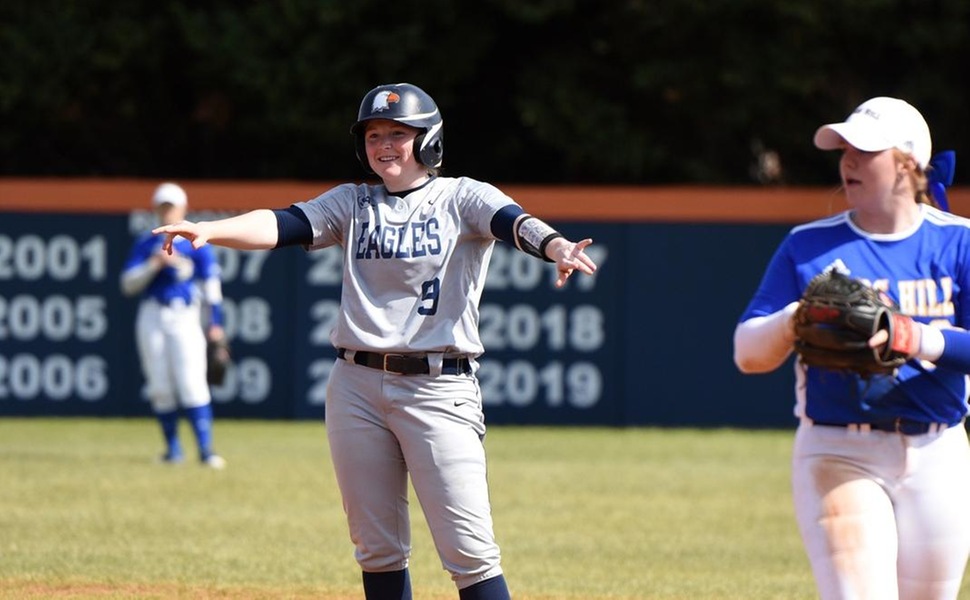 Eagles’ offensive onslaught overwhelms Mars Hill in run-rule sweep