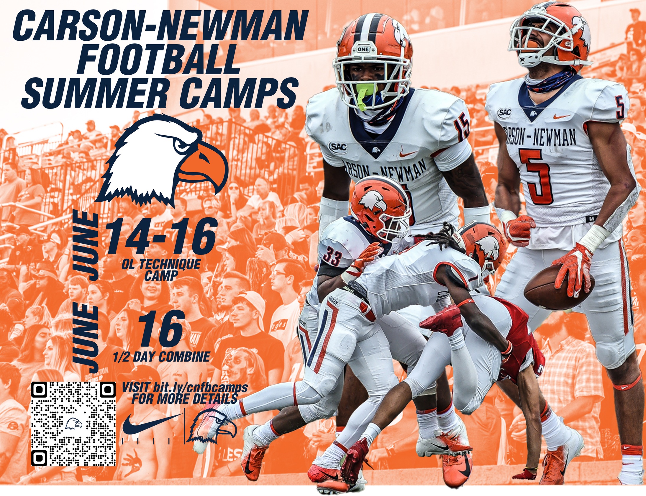 Football announces four camps for June