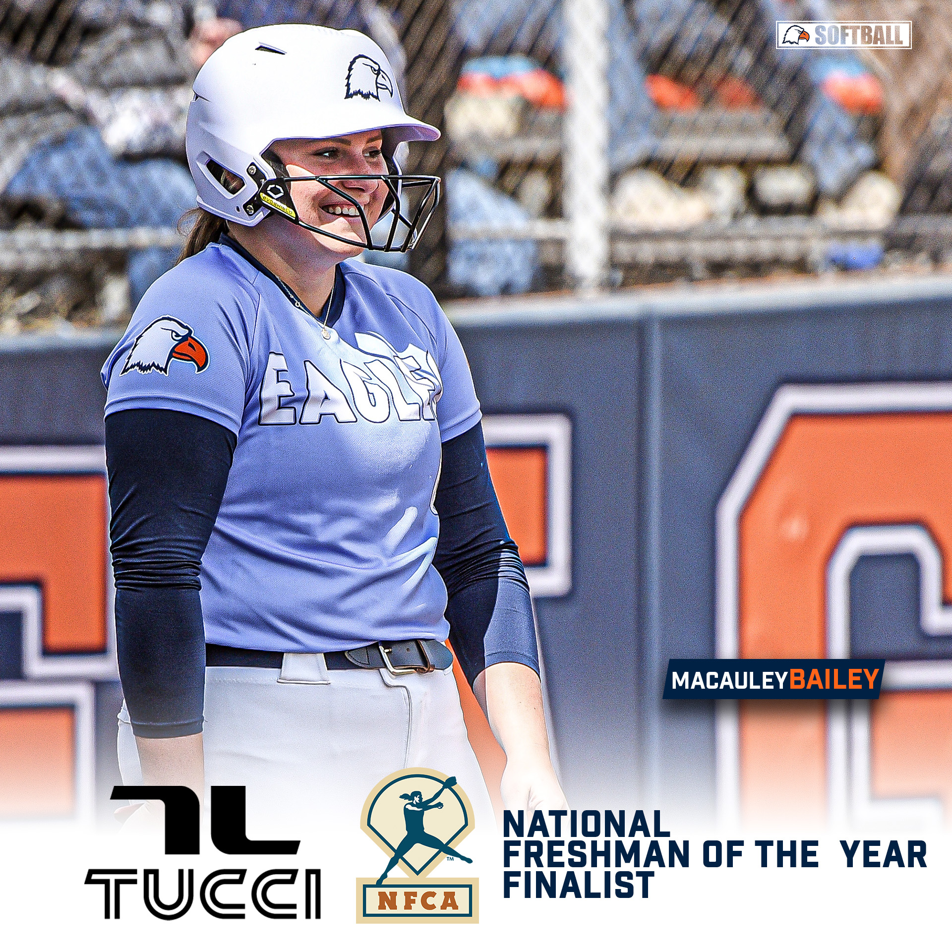 Bailey named finalist for TUCCI/NFCA Division II Freshman of the Year