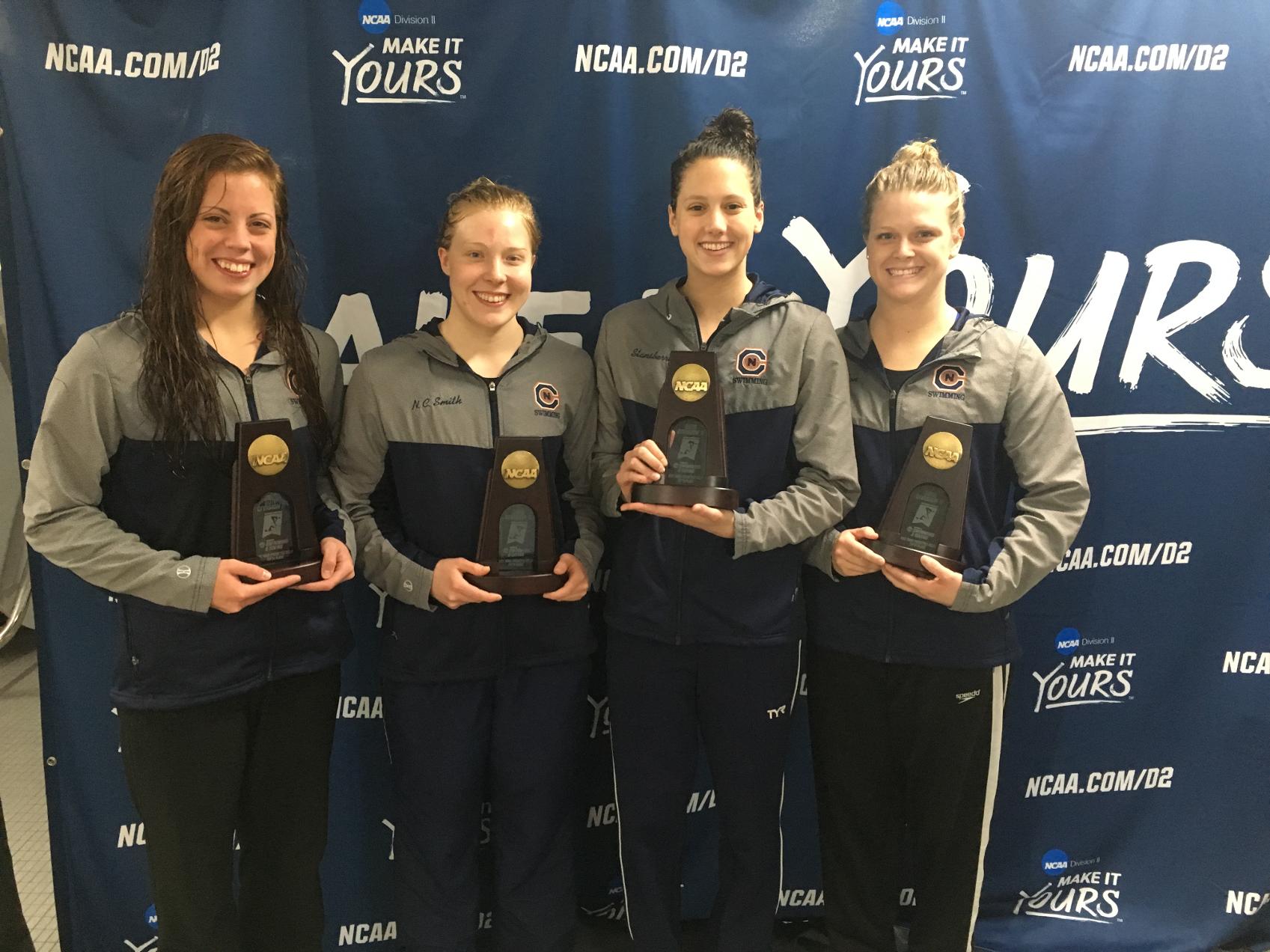 800 Free Relay finishes fifth to become All-Americans at Swimming and Diving Championships