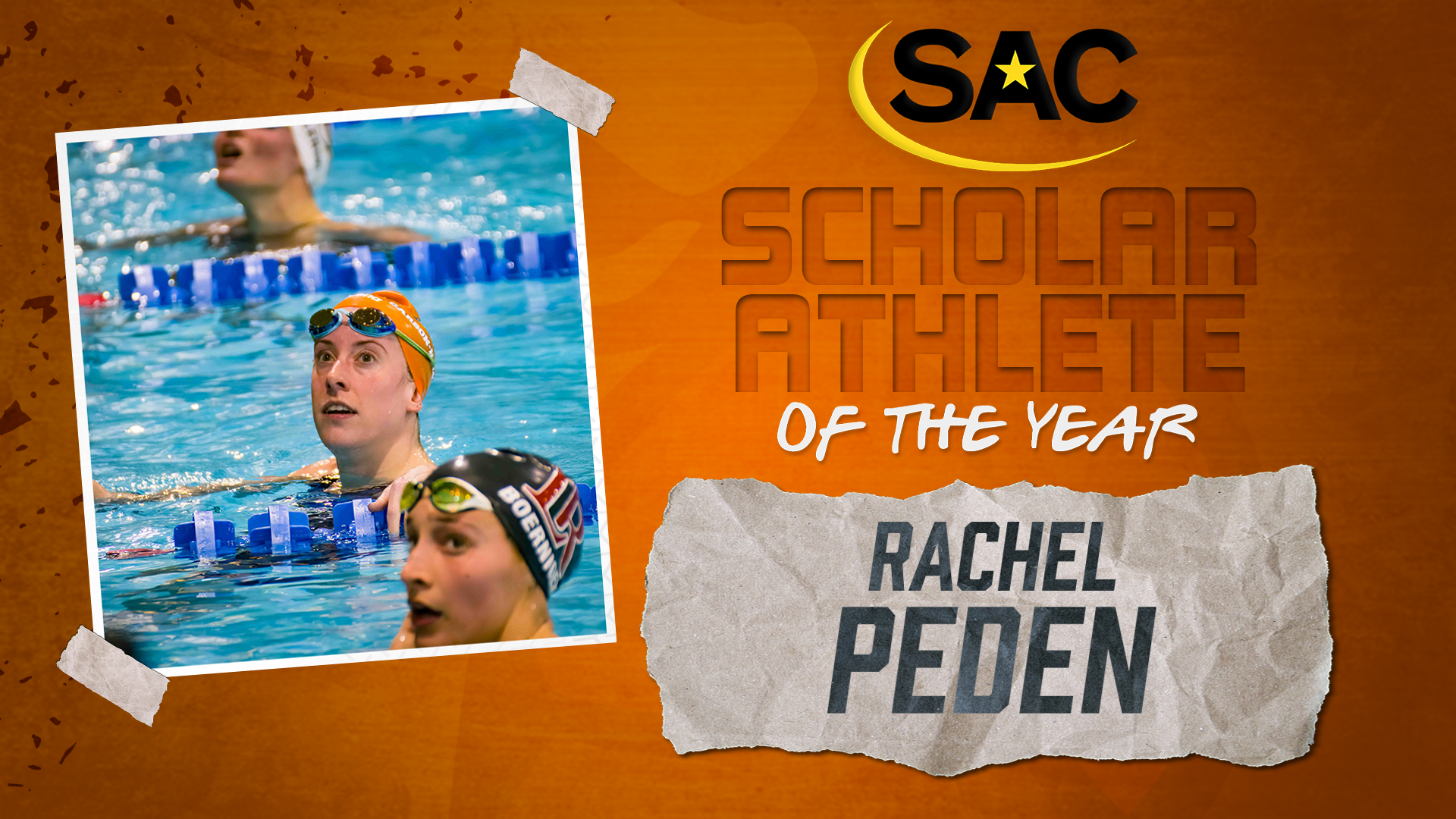 Peden named SAC Women's Swimming Scholar-Athlete of the Year