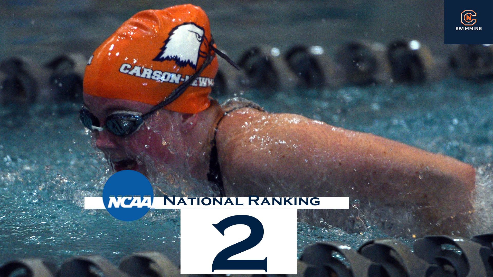 Eagles gather pair of top-five rankings in DII Swimming