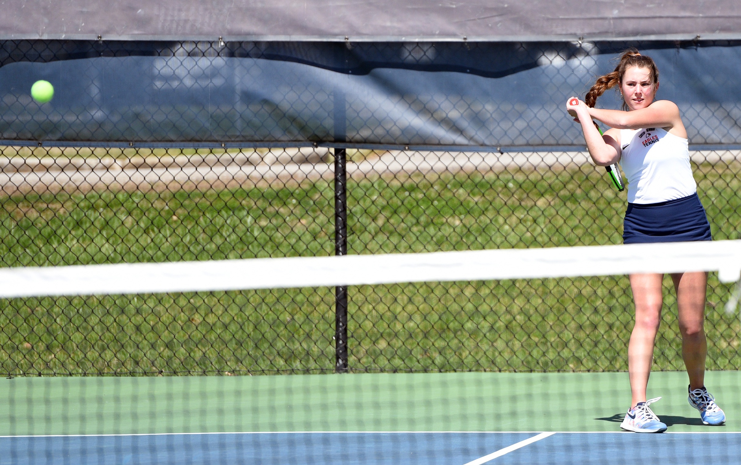 Price notches tenth singles victory to match career high as Eagles sweep Mars Hill